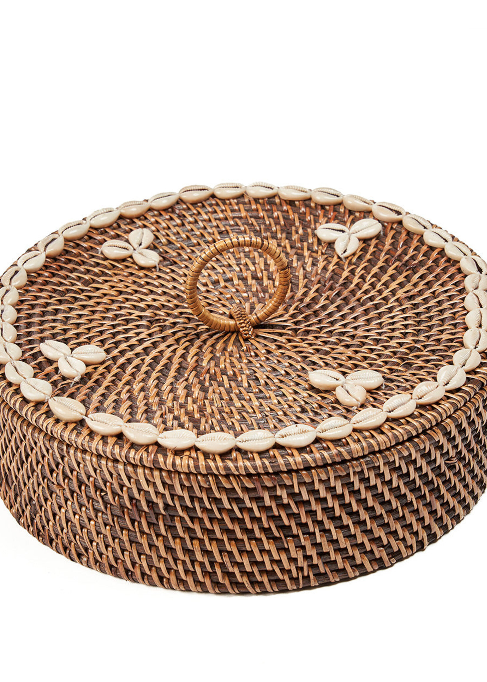 Bazar Bizar Antwerp The Rattan Compartment Basket - Natural Brown