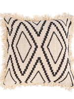 Bazar Bizar Antwerp The Sahara Diamond Cushion Cover - Natural Black