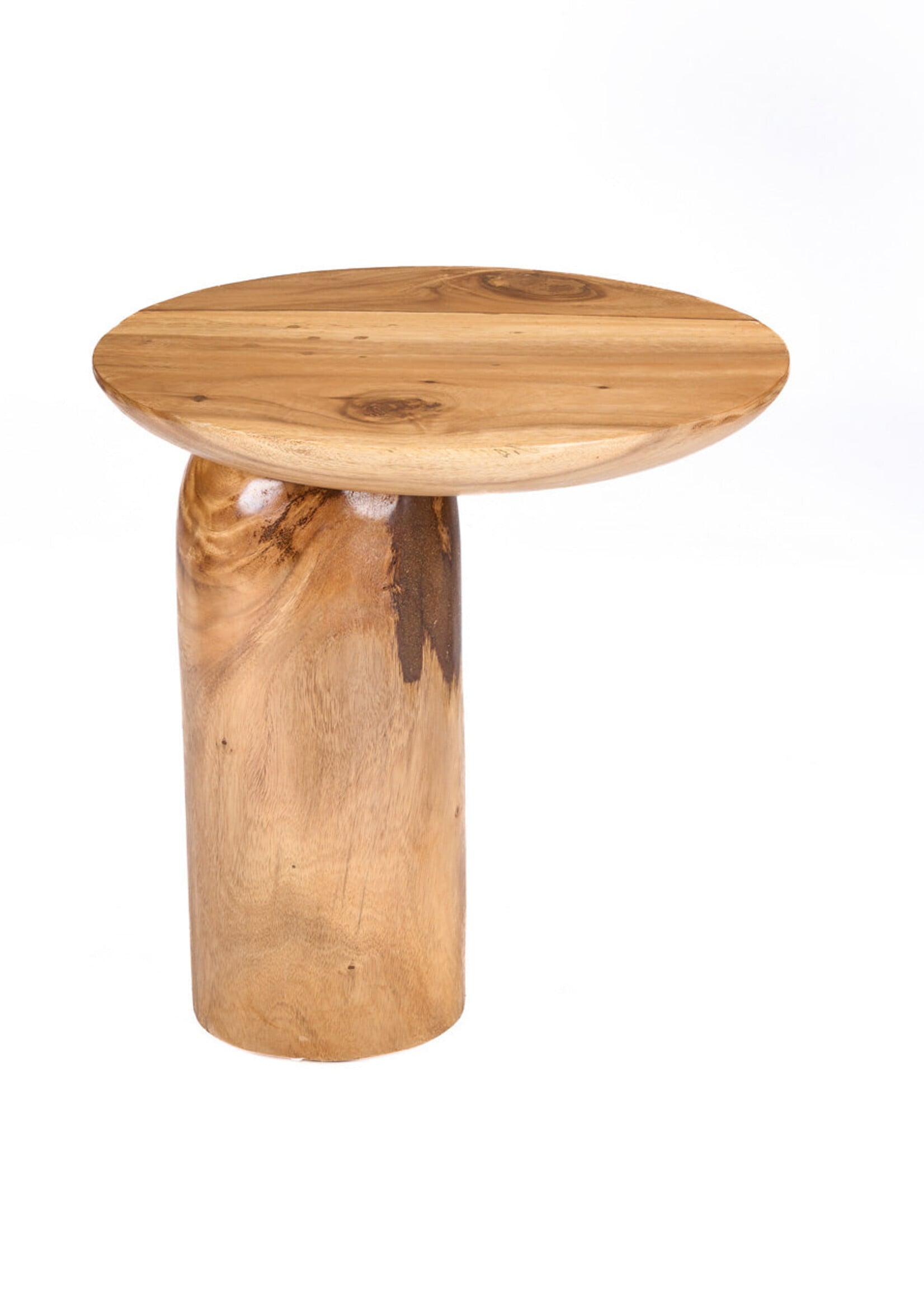 Bazar Bizar Antwerp The Mango Drum Side Table - Natural