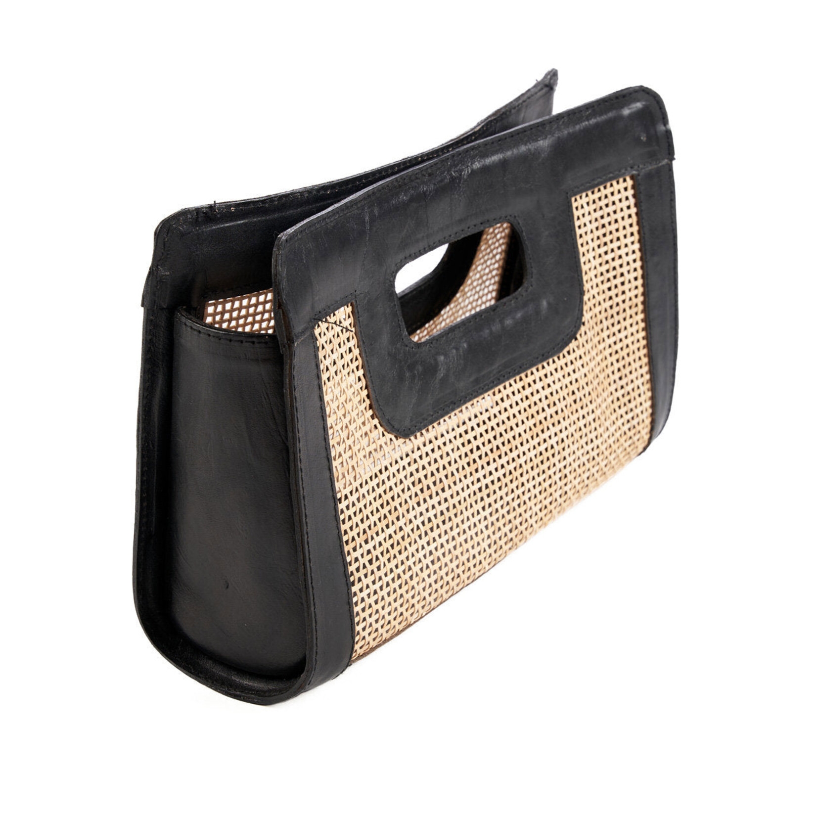 Bazar Bizar Antwerp The Riviera Noir Clutch - Natural Black