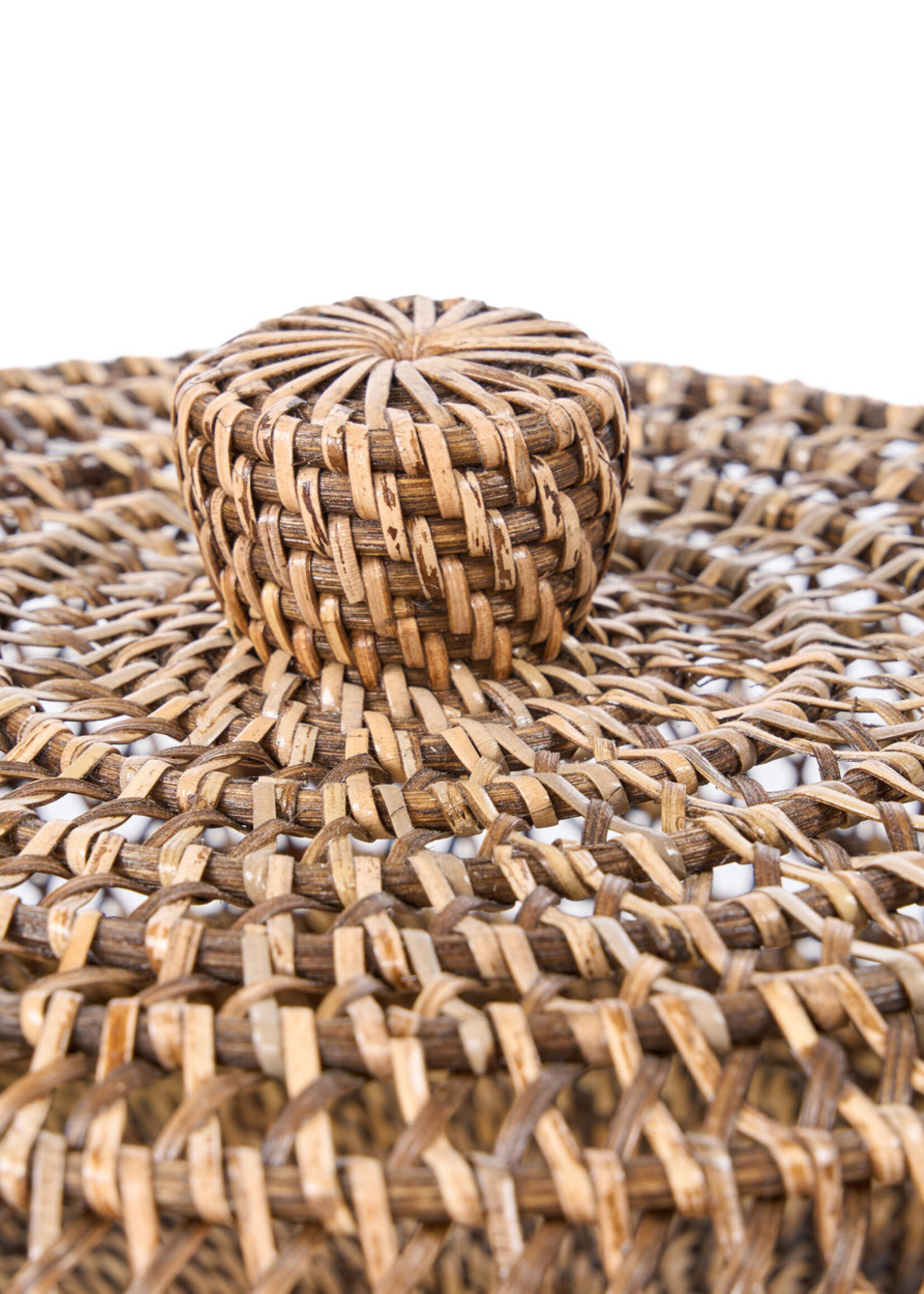 Bazar Bizar Antwerp The Rattan Food Cover - Natural Brown - L