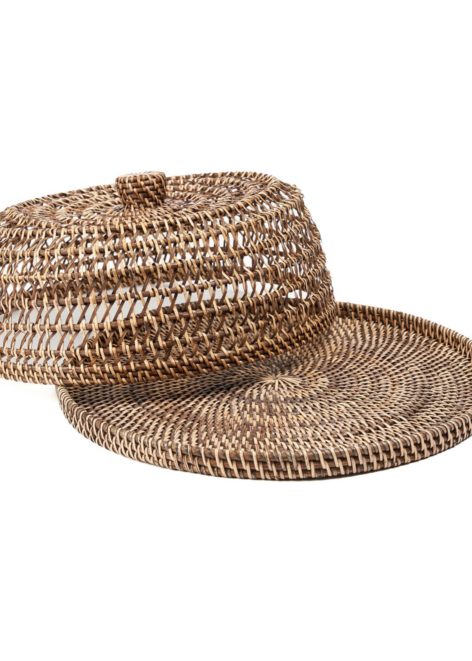 Bazar Bizar Antwerp The Rattan Food Cover - Natural Brown - L