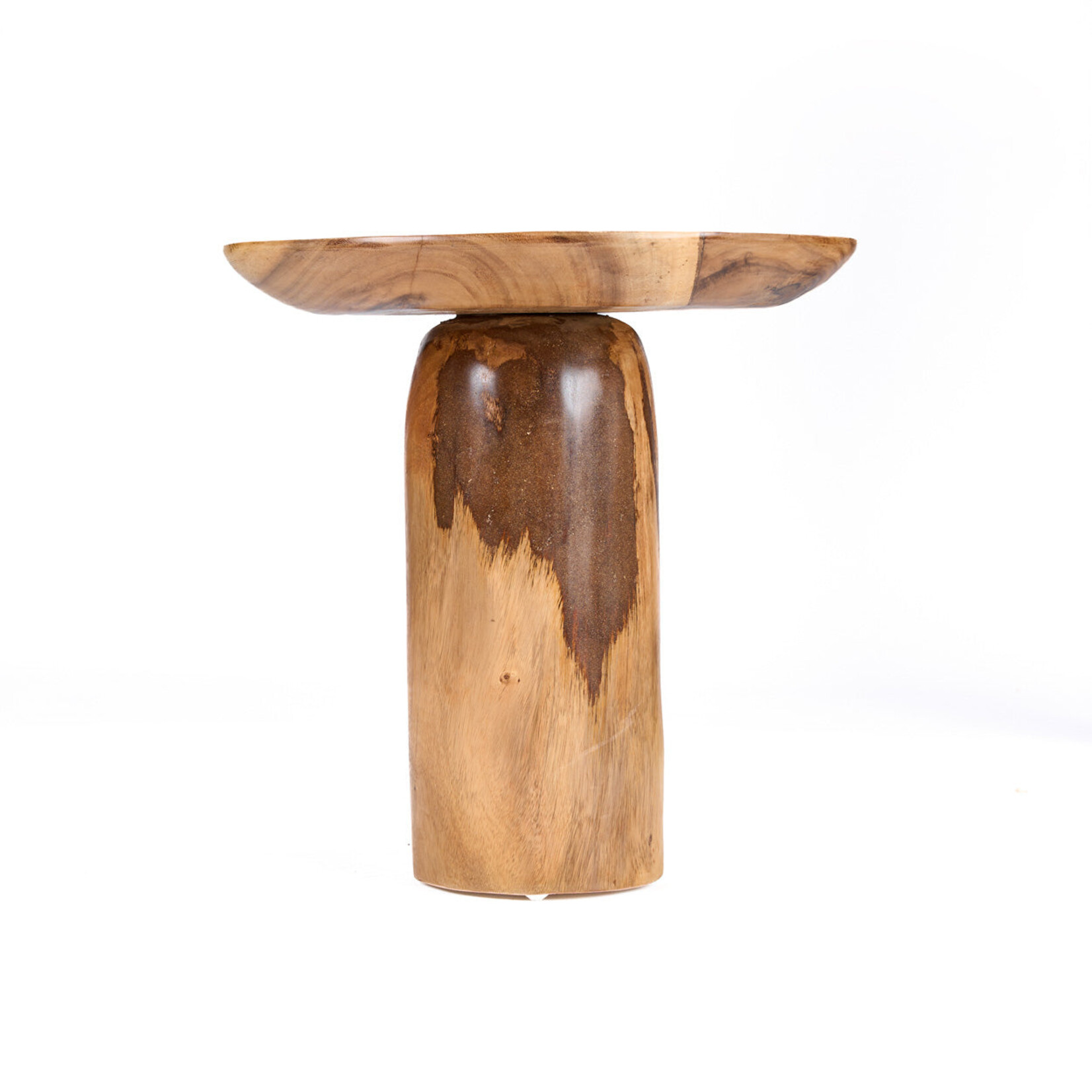 Bazar Bizar Antwerp The Mango Drum Side Table - Natural