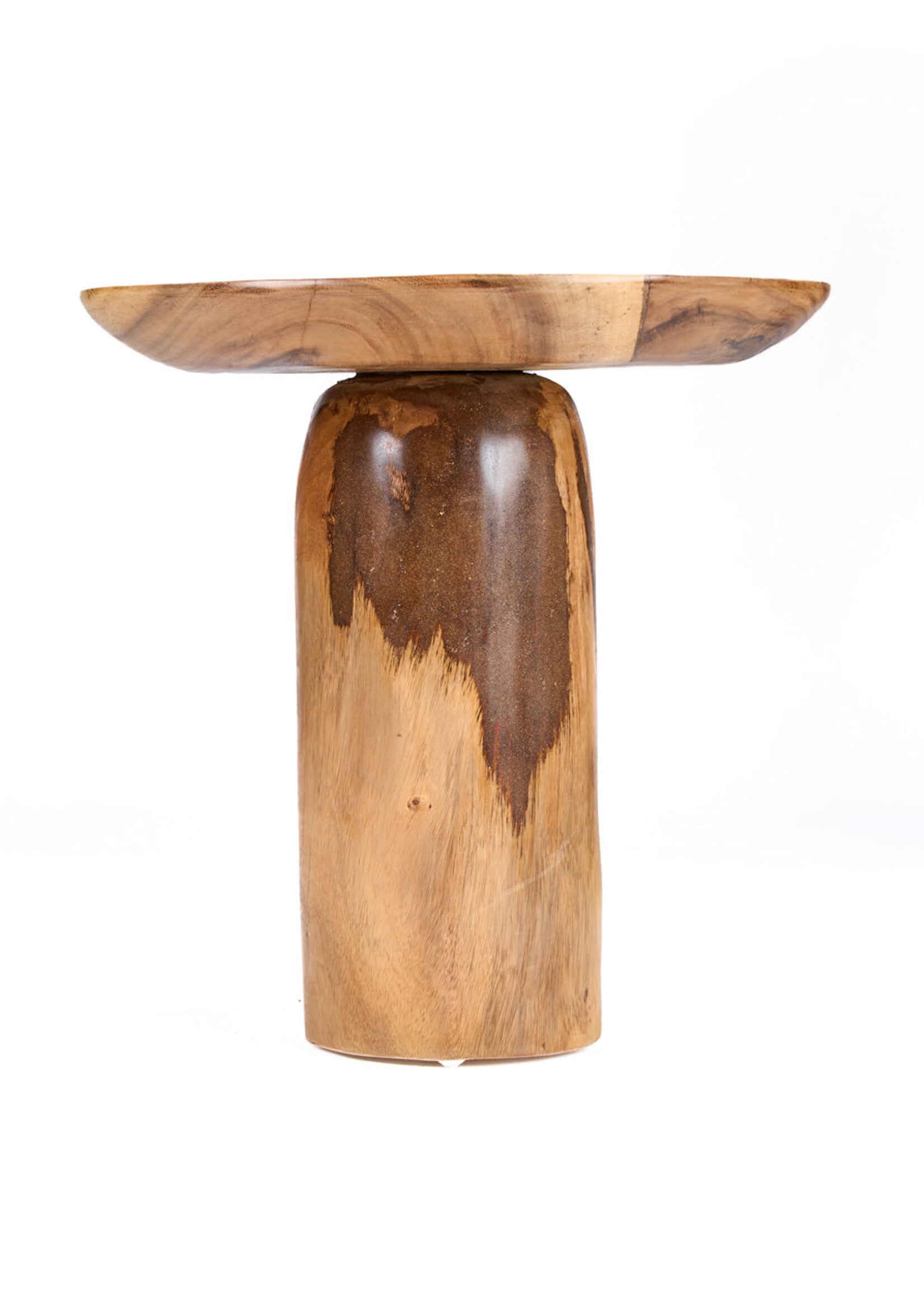 Bazar Bizar Antwerp The Mango Drum Side Table - Natural