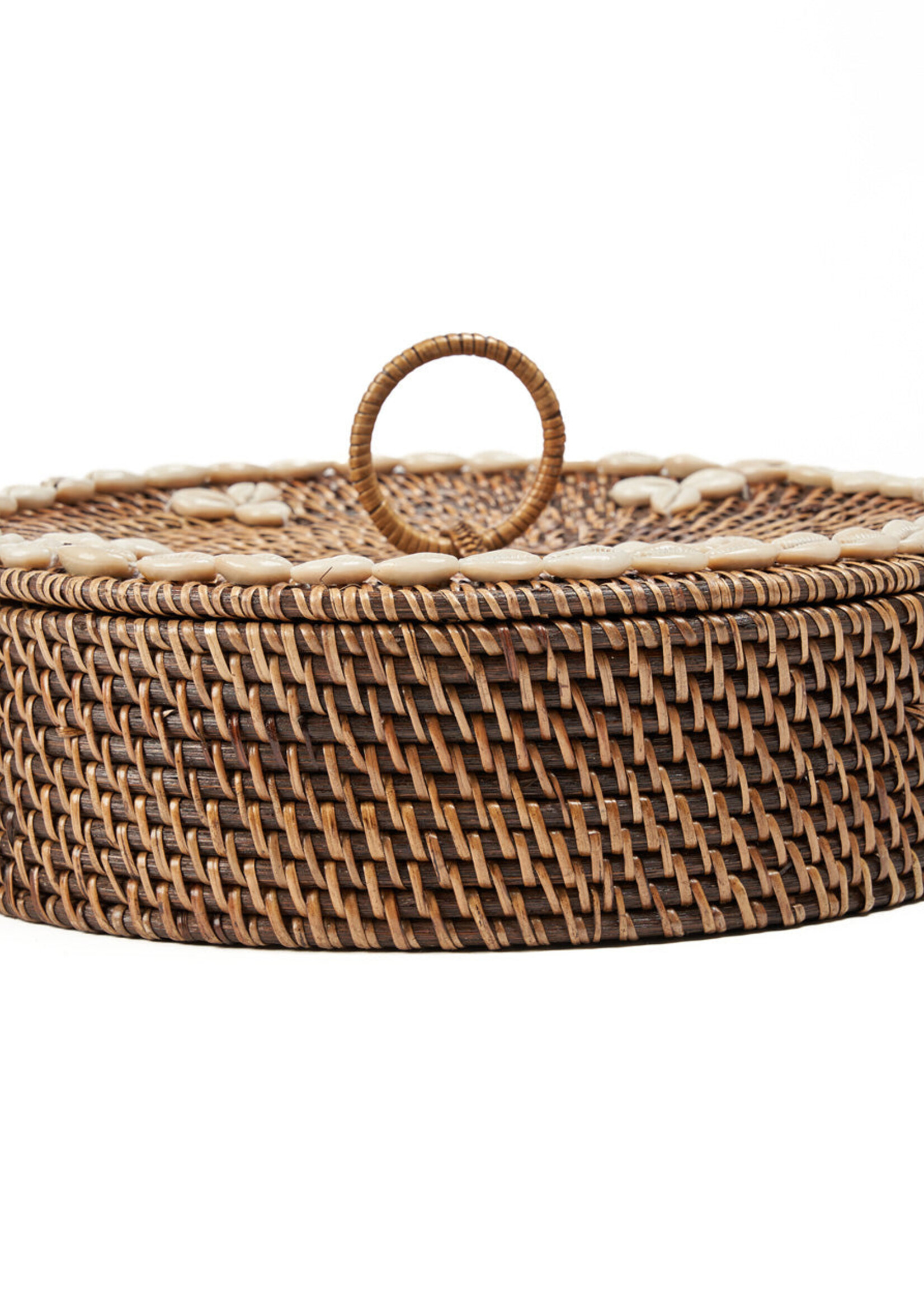Bazar Bizar Antwerp The Rattan Compartment Basket - Natural Brown