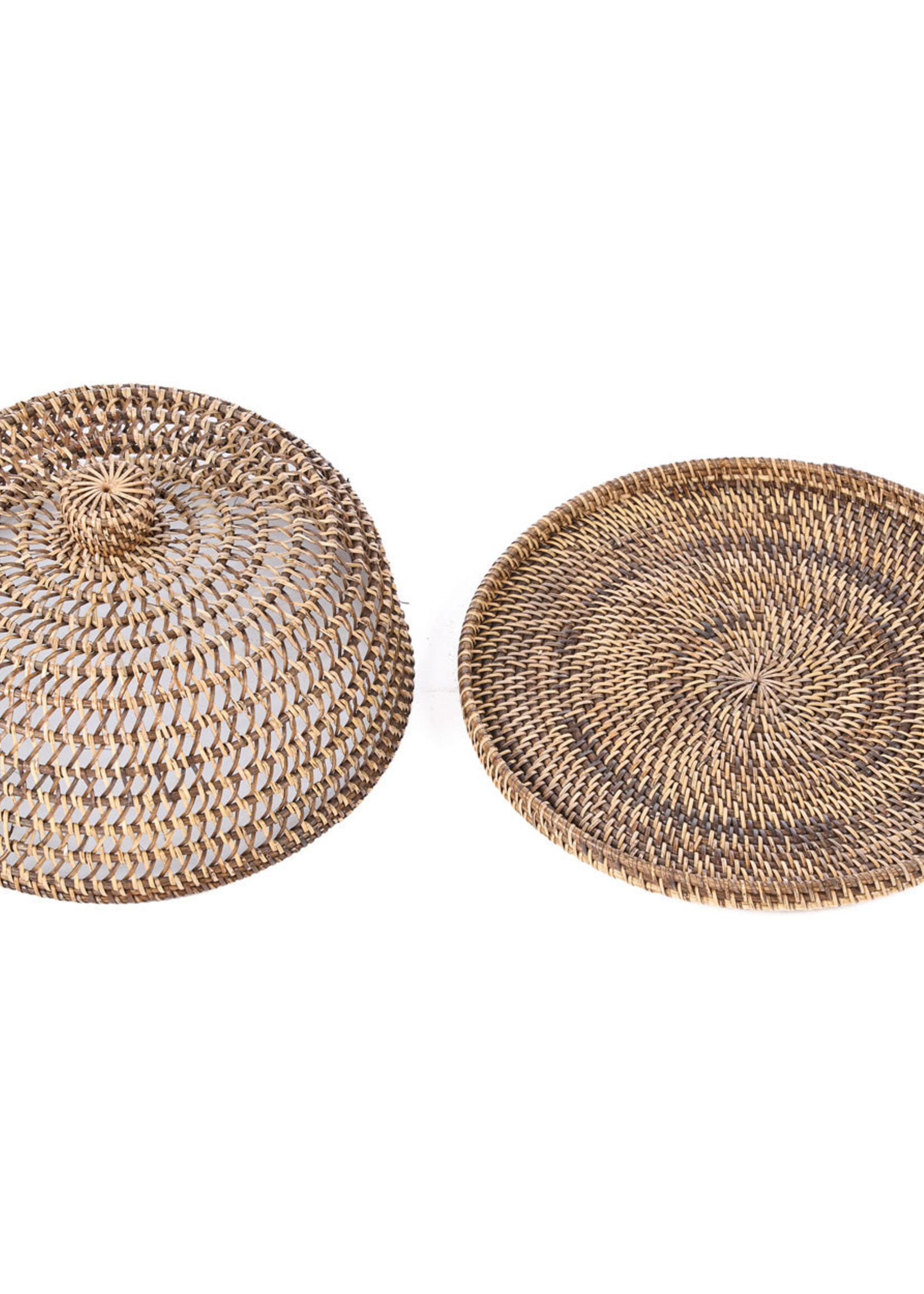 Bazar Bizar Antwerp The Rattan Food Cover - Natural Brown - L