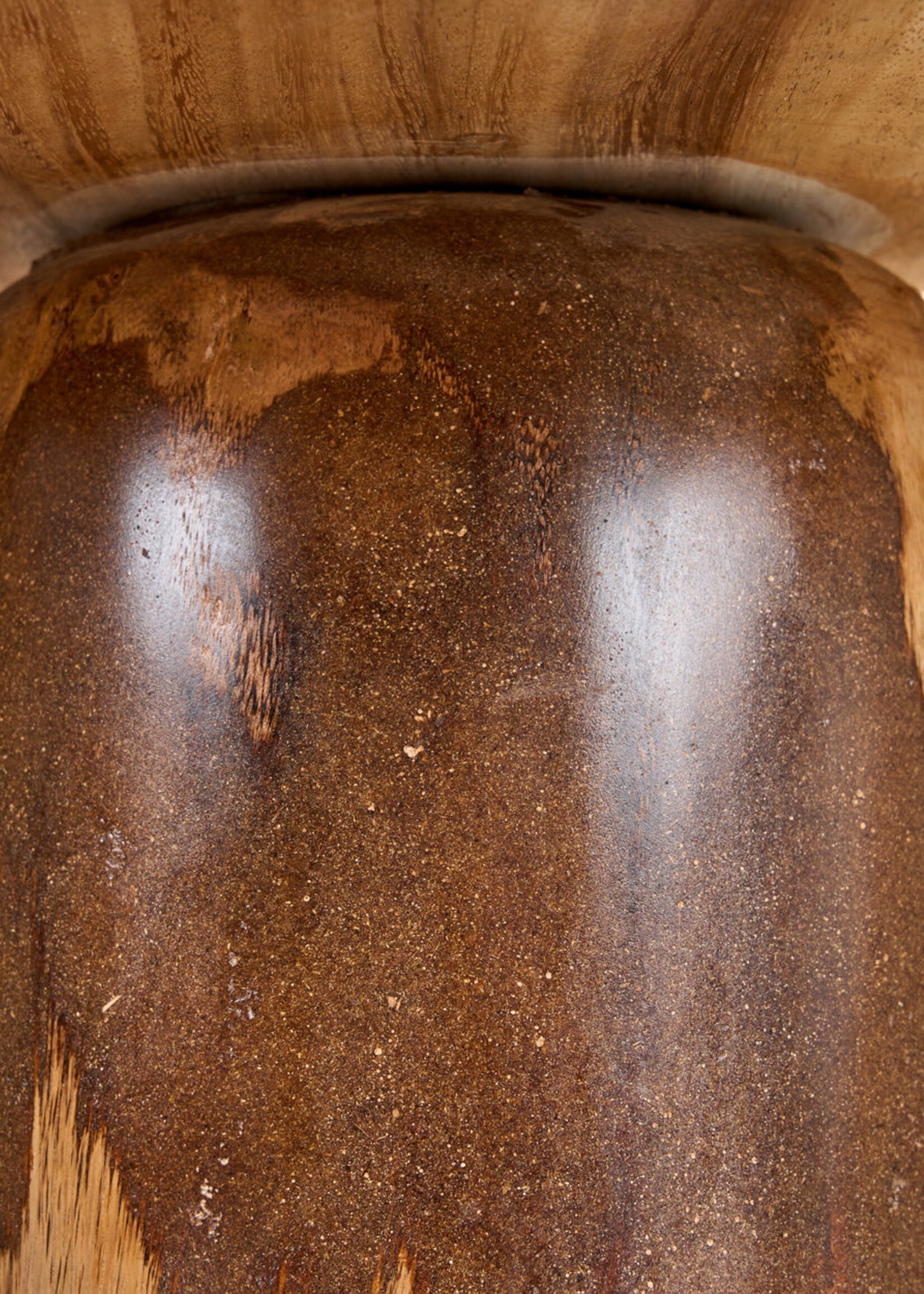 Bazar Bizar Antwerp The Mango Drum Side Table - Natural
