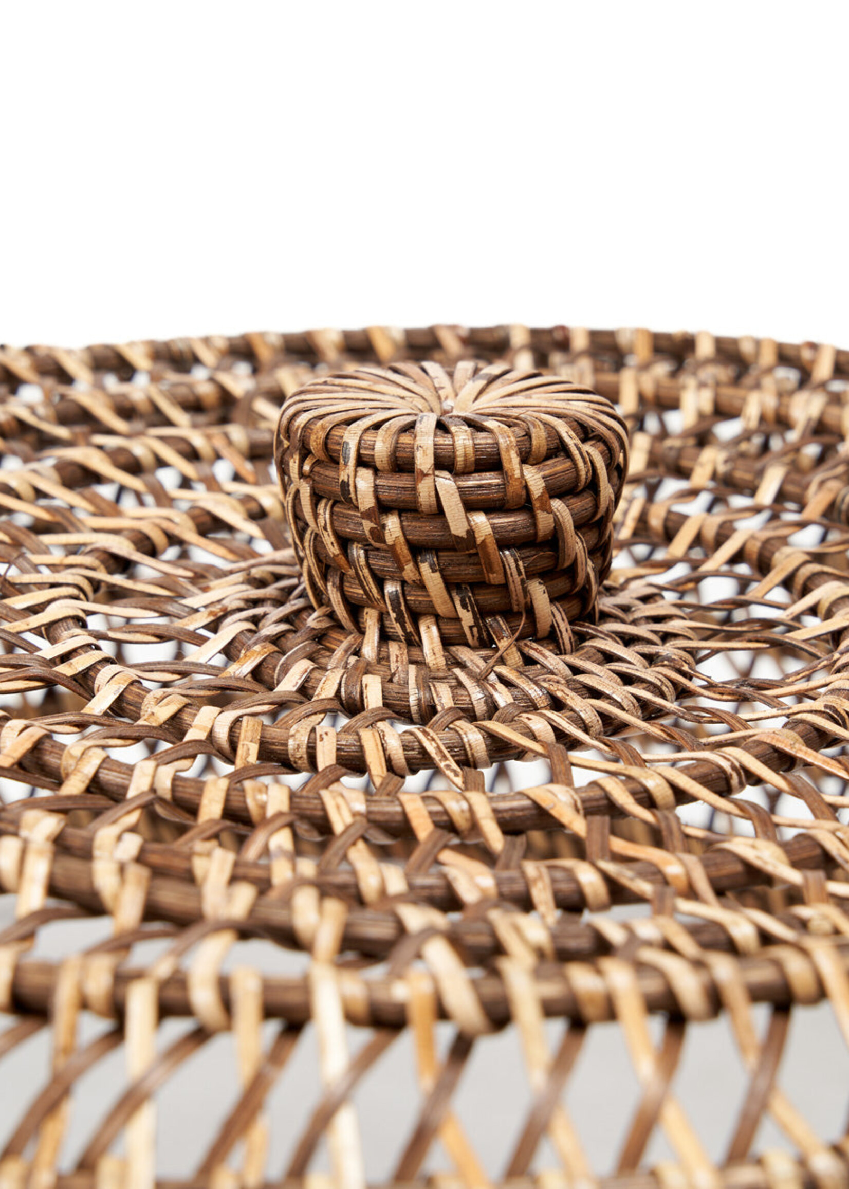 Bazar Bizar Antwerp The Rattan Food Cover - Natural Brown - L