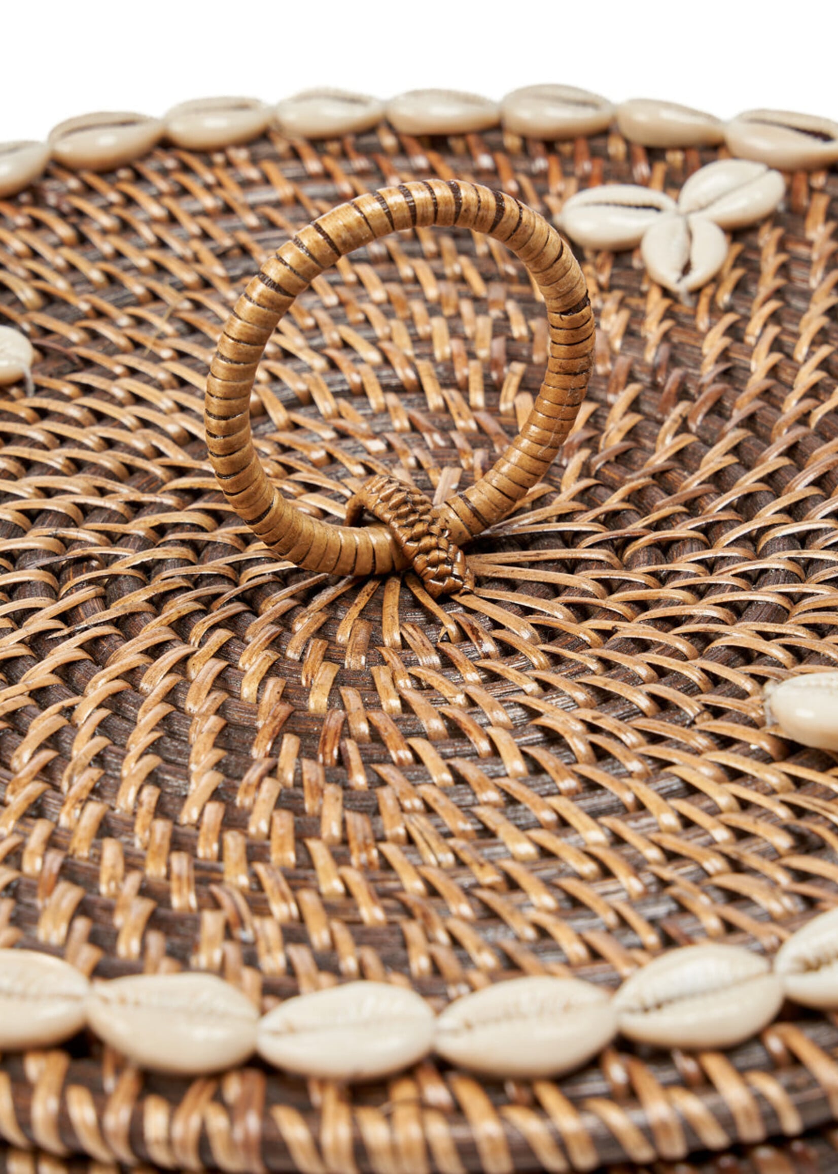 Bazar Bizar Antwerp The Rattan Compartment Basket - Natural Brown
