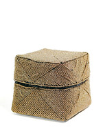 Bazar Bizar Antwerp The Beaded Basket - Gold - S