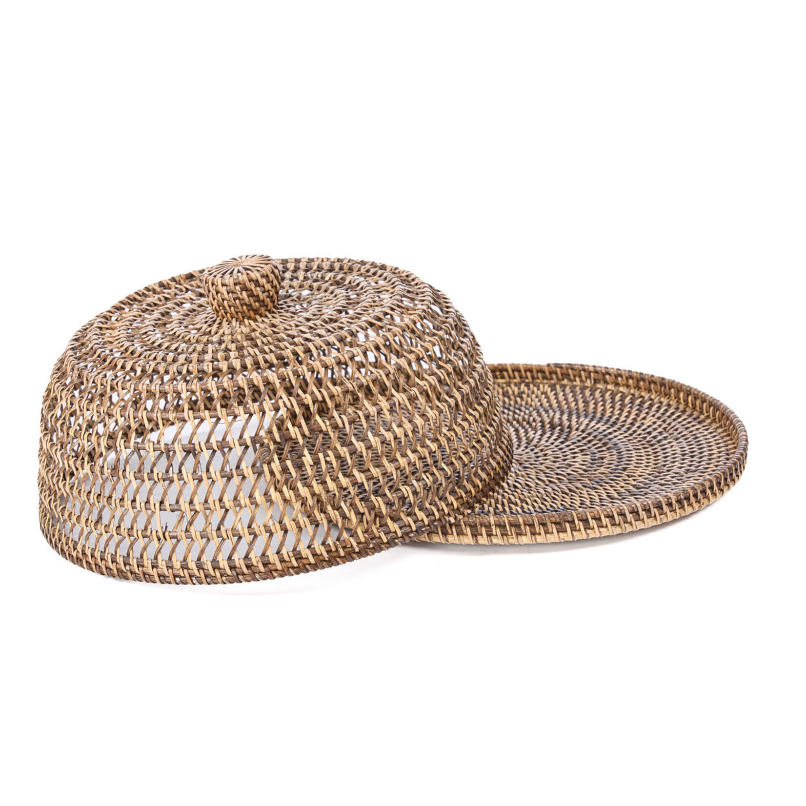 Bazar Bizar Antwerp The Rattan Food Cover - Natural Brown - M