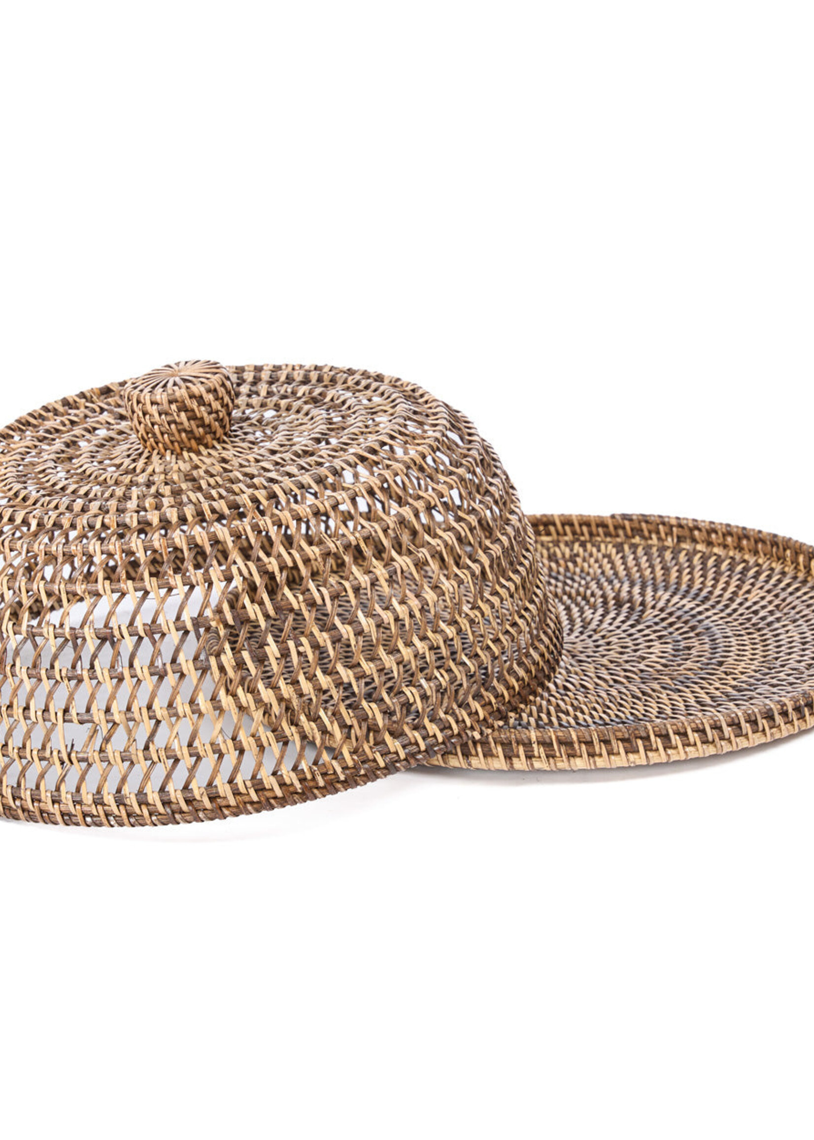 Bazar Bizar Antwerp The Rattan Food Cover - Natural Brown - M