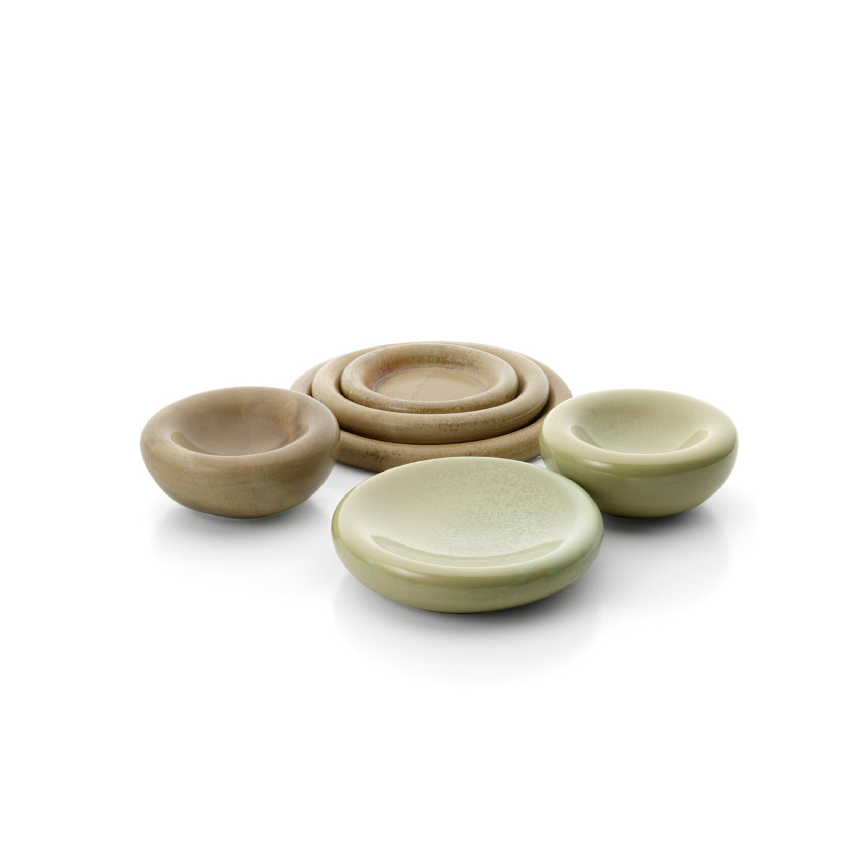 Bazar Bizar Antwerp The Koishi Pebble Dish - Mint Green