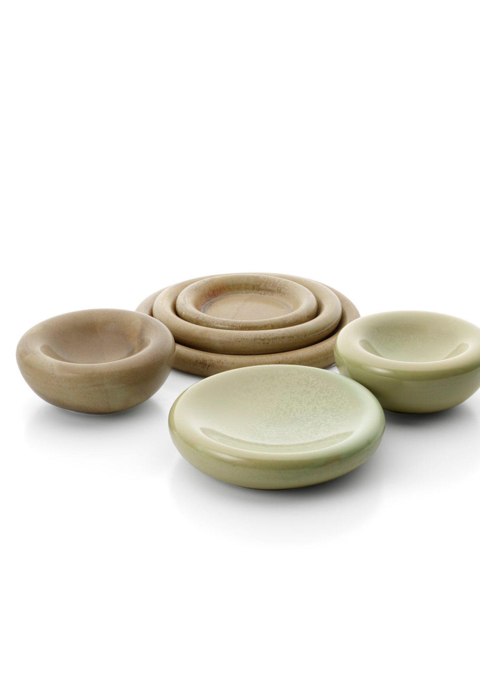 Bazar Bizar Antwerp The Koishi Pebble Dish - Mint Green
