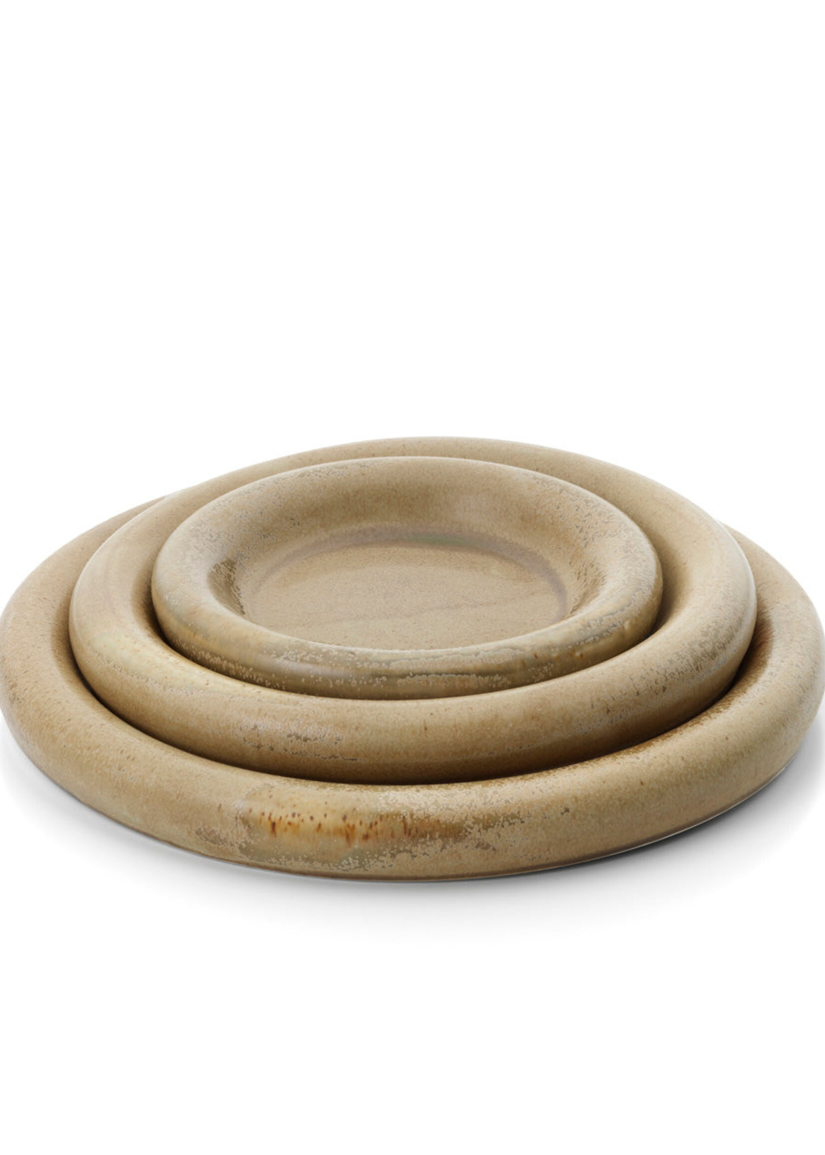 Bazar Bizar Antwerp The Koishi Pebble Plate - Sand - M