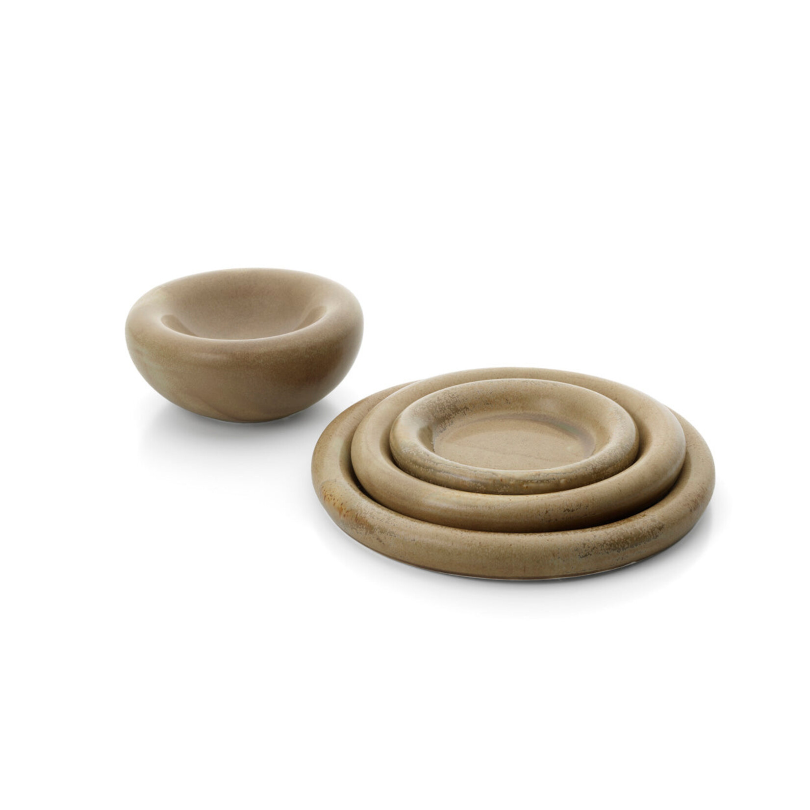 Bazar Bizar Antwerp The Koishi Pebble Plate - Sand - M