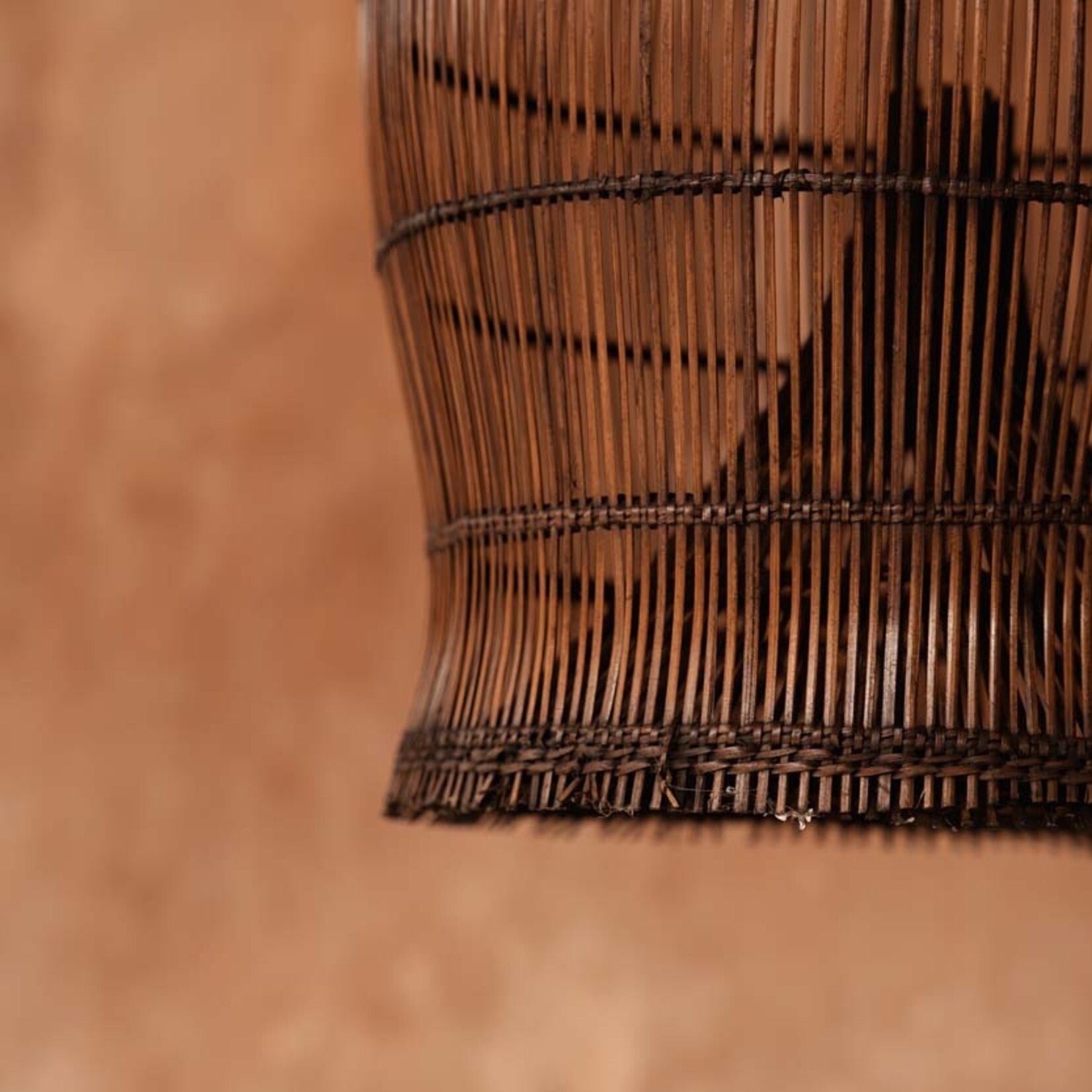 Bazar Bizar Antwerp The Woven Bell Pendant - Dark Walnut - S