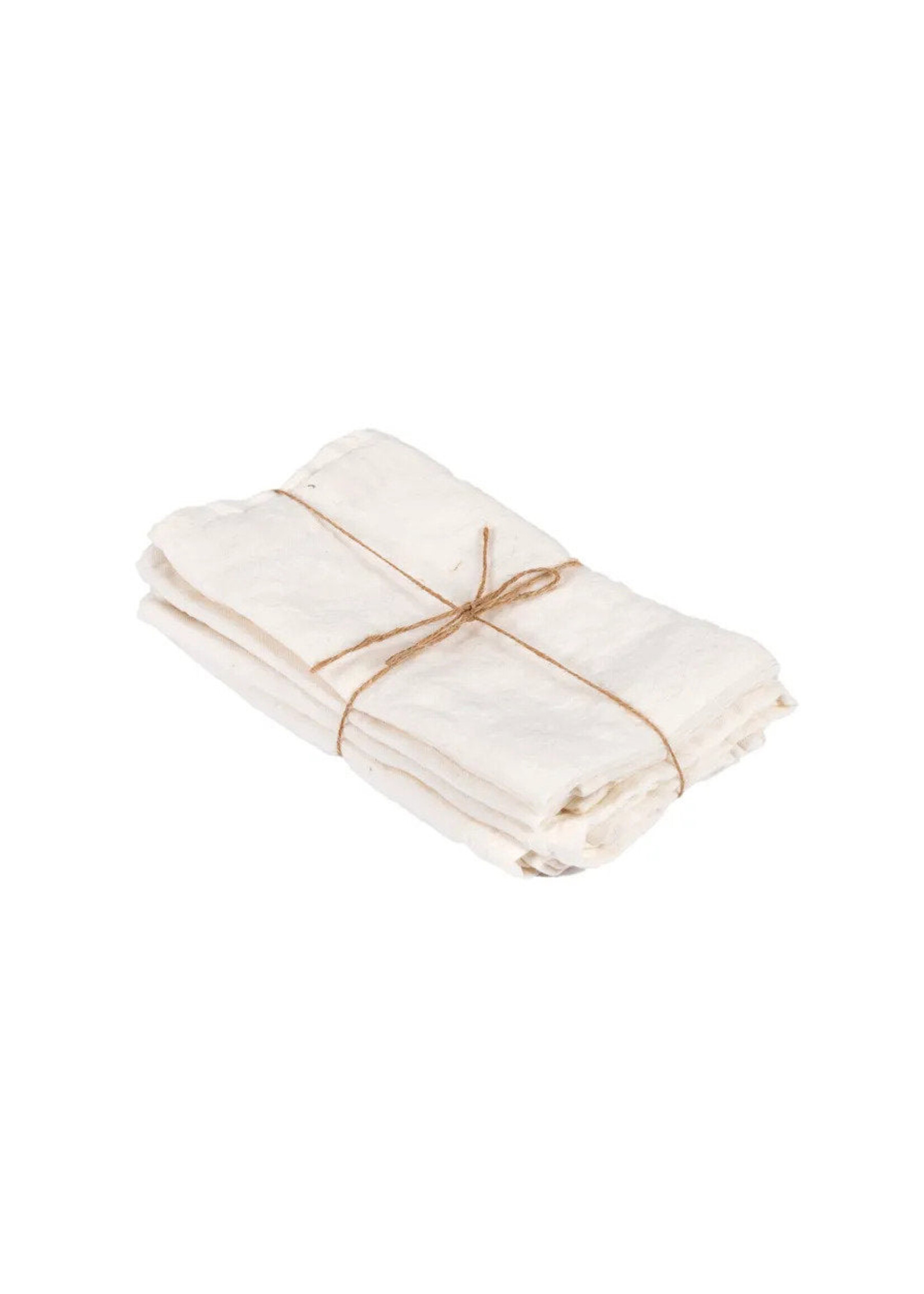 Bazar Bizar Antwerp The Linen Napkin - White - Set of 4