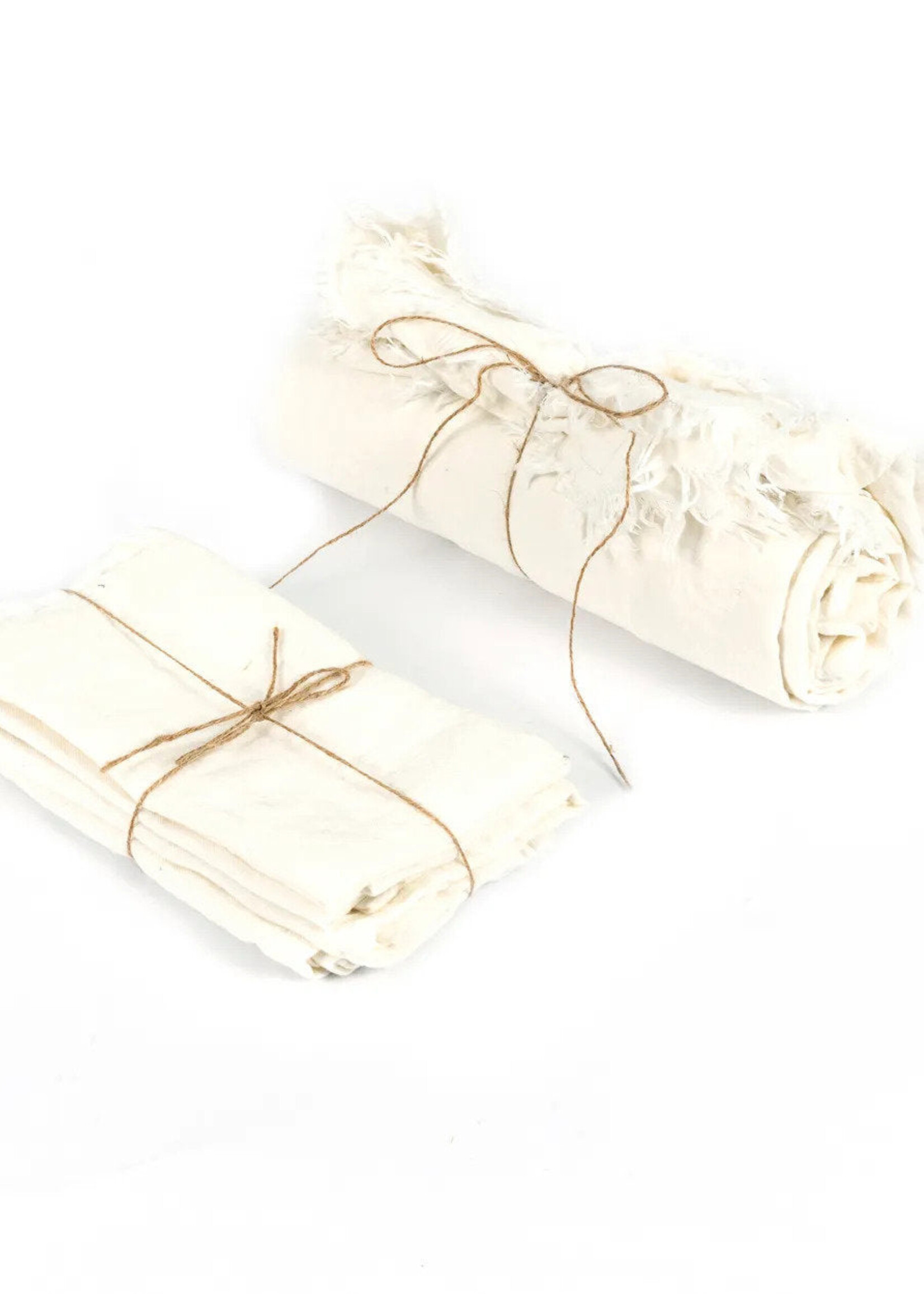 Bazar Bizar Antwerp The Linen Napkin - White - Set of 4