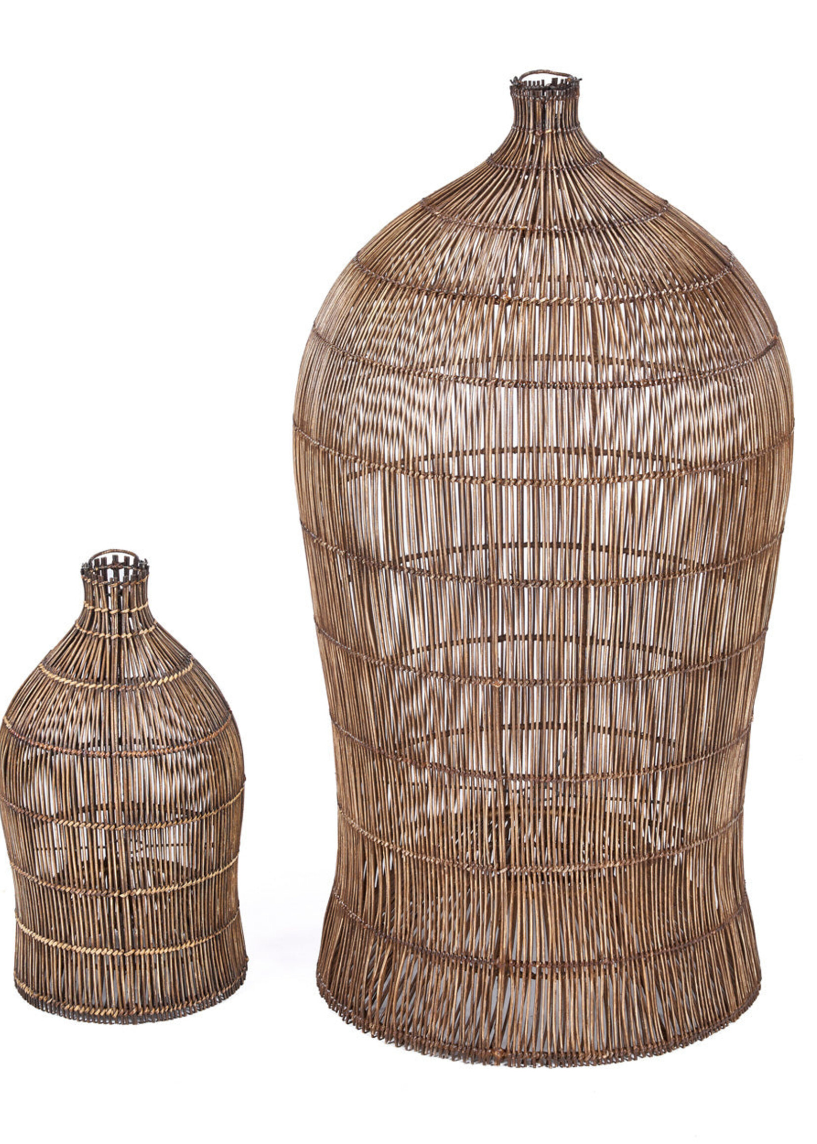 Bazar Bizar Antwerp The Woven Bell Pendant - Dark Walnut - S