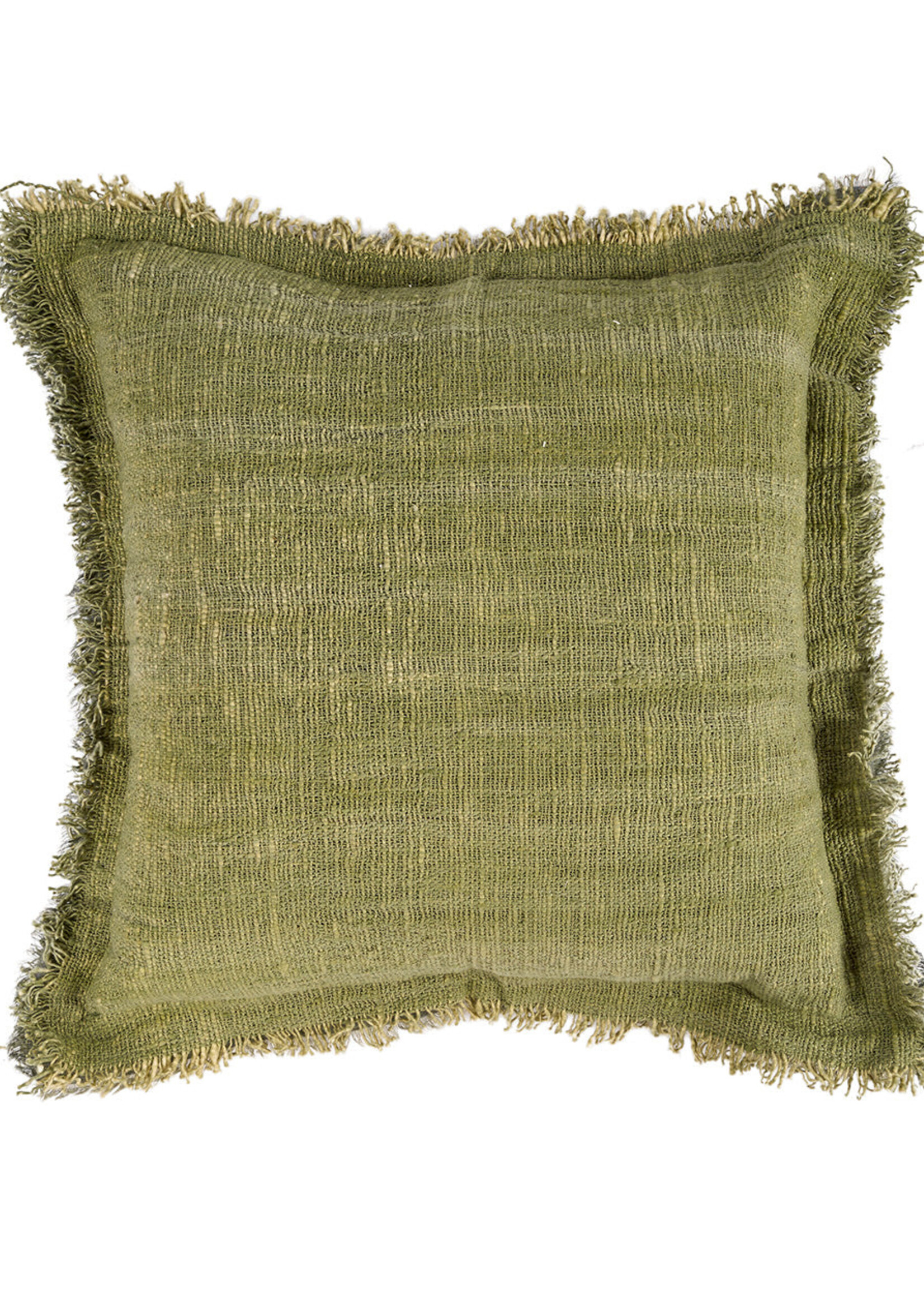 Bazar Bizar Antwerp The Jungle Fringe Cushion Cover - Green