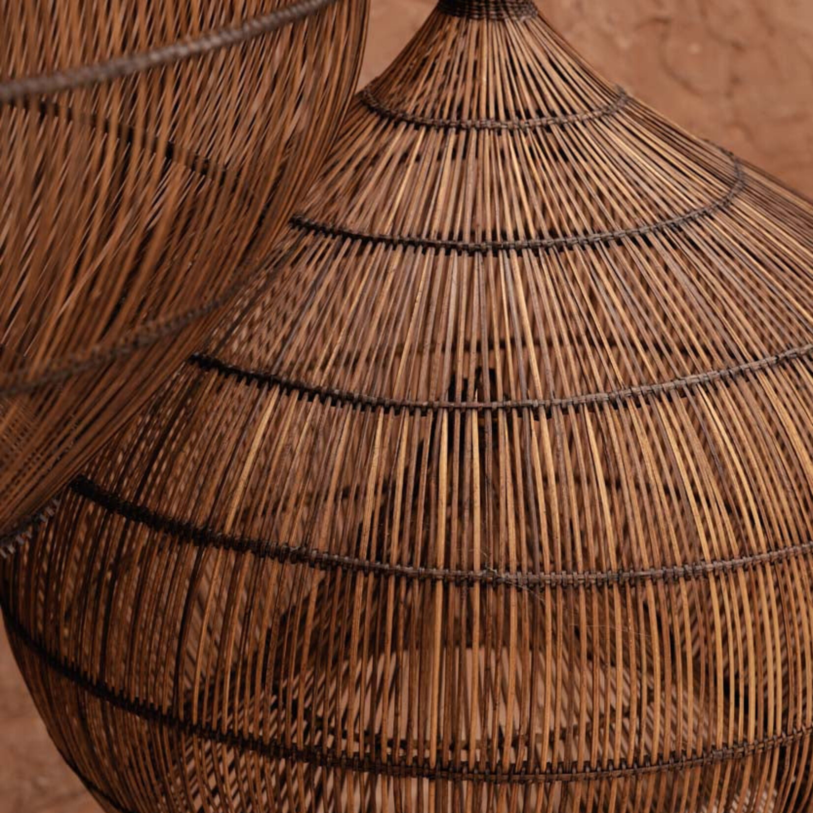 Bazar Bizar Antwerp The Desert Gourd Pendant - Dark Walnut - M