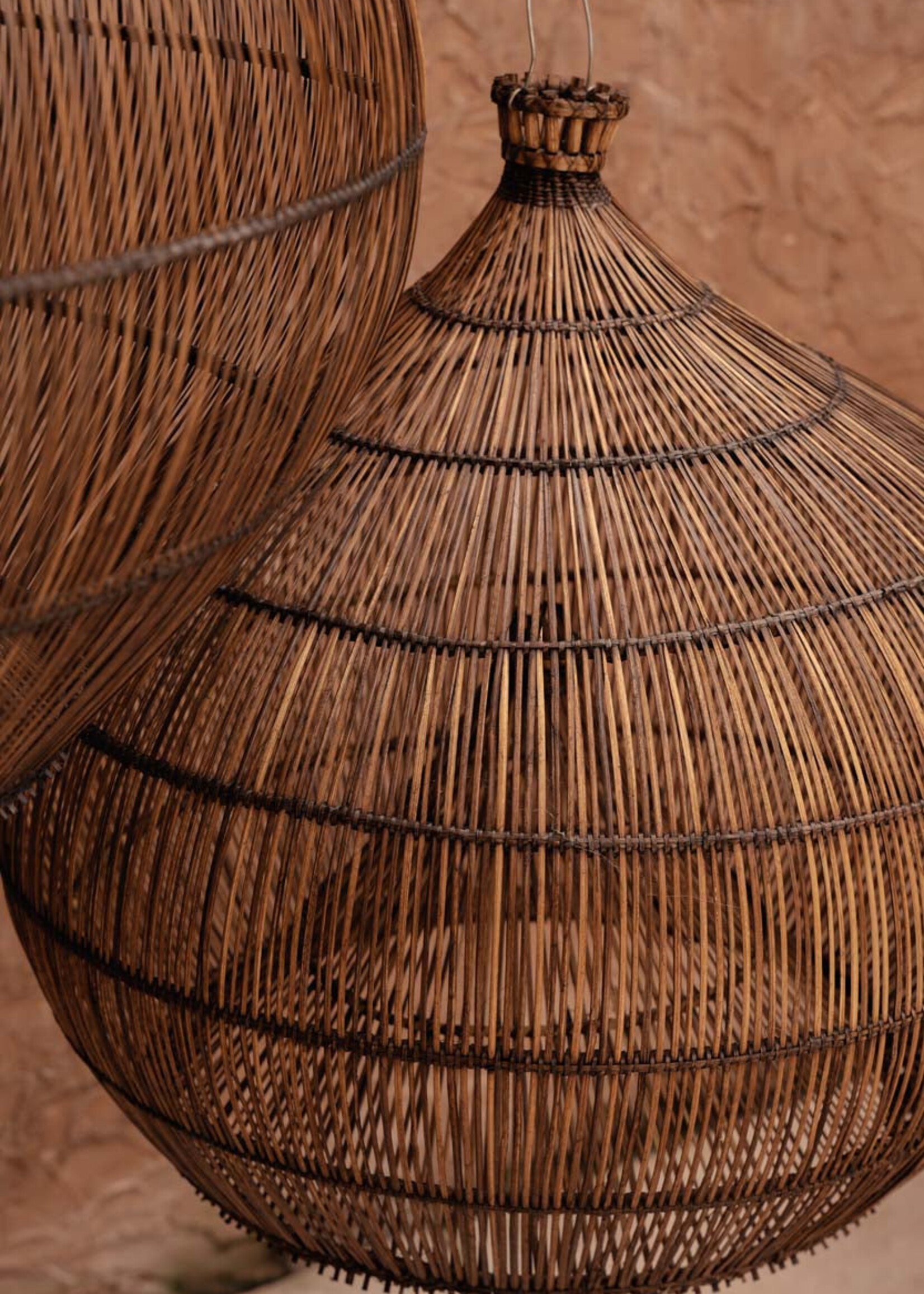 Bazar Bizar Antwerp The Desert Gourd Pendant - Dark Walnut - M