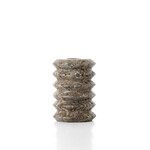 Bazar Bizar Antwerp The Travertine Ripple Taper Candle Holder - Grey - S