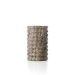 Bazar Bizar Antwerp The Travertine Ripple Candle Holder - Grey - M