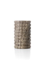 Bazar Bizar Antwerp The Travertine Ripple Candle Holder - Grey - M