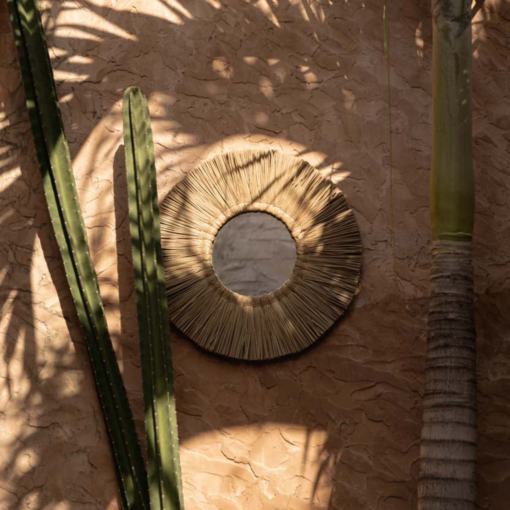 Bazar Bizar Antwerp The Alang Alang Mirror - Natural - M