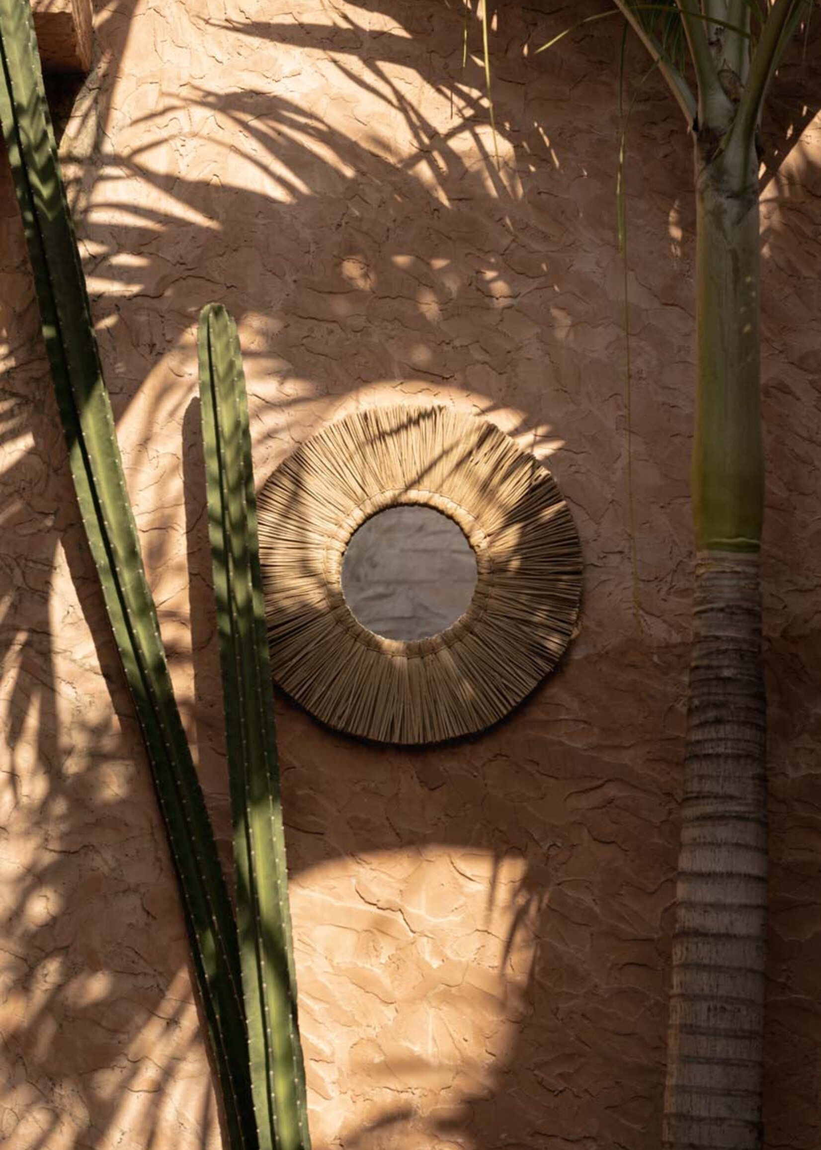 Bazar Bizar Antwerp The Alang Alang Mirror - Natural - M