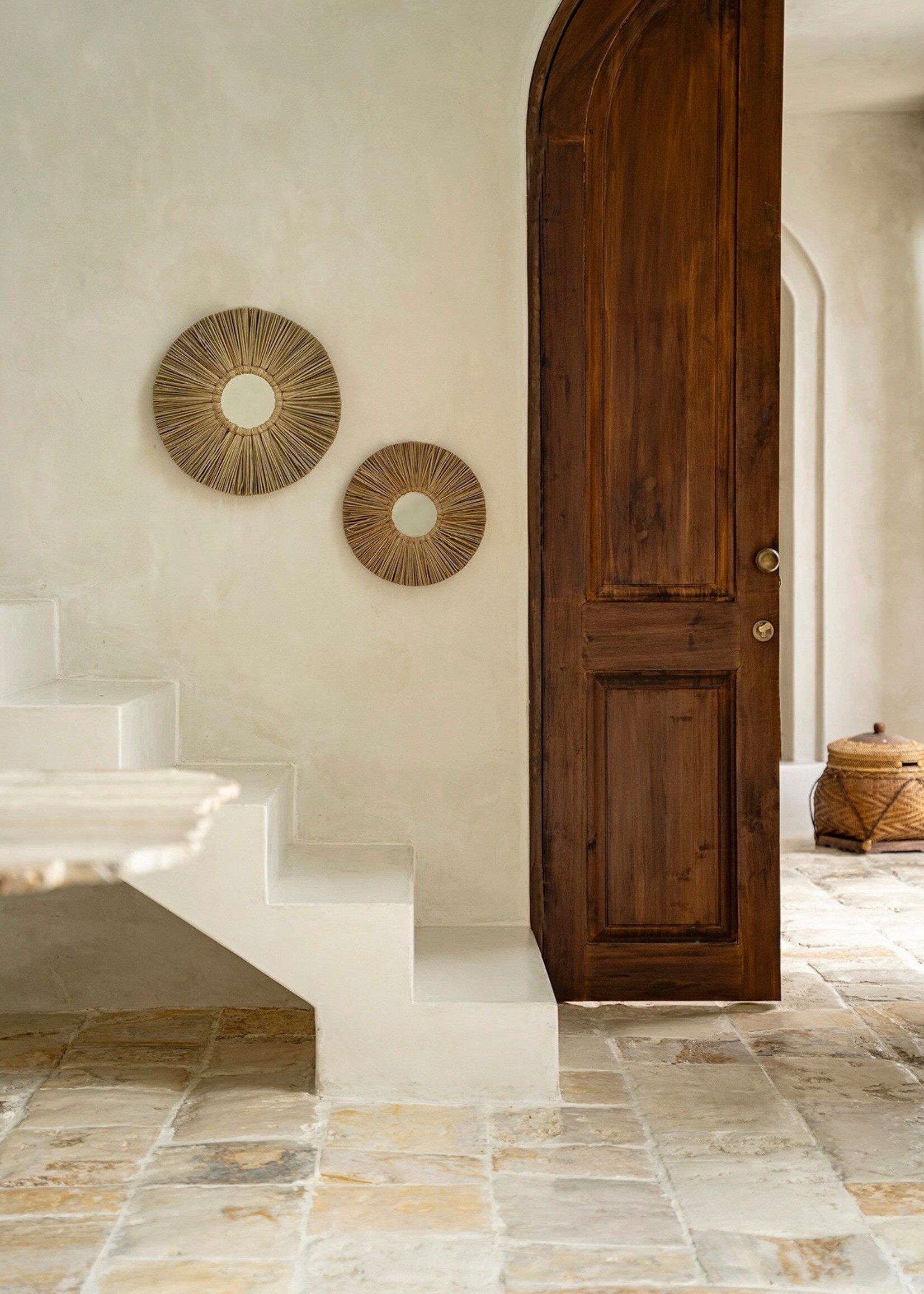Bazar Bizar Antwerp The Alang Alang Mirror - Natural - M