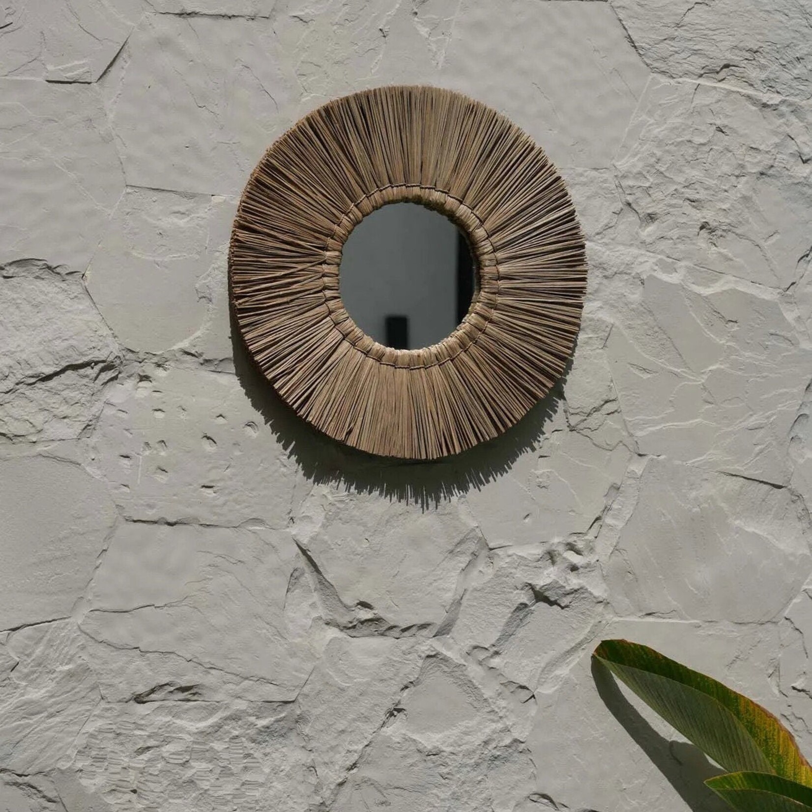 Bazar Bizar Antwerp The Alang Alang Mirror - Natural - M