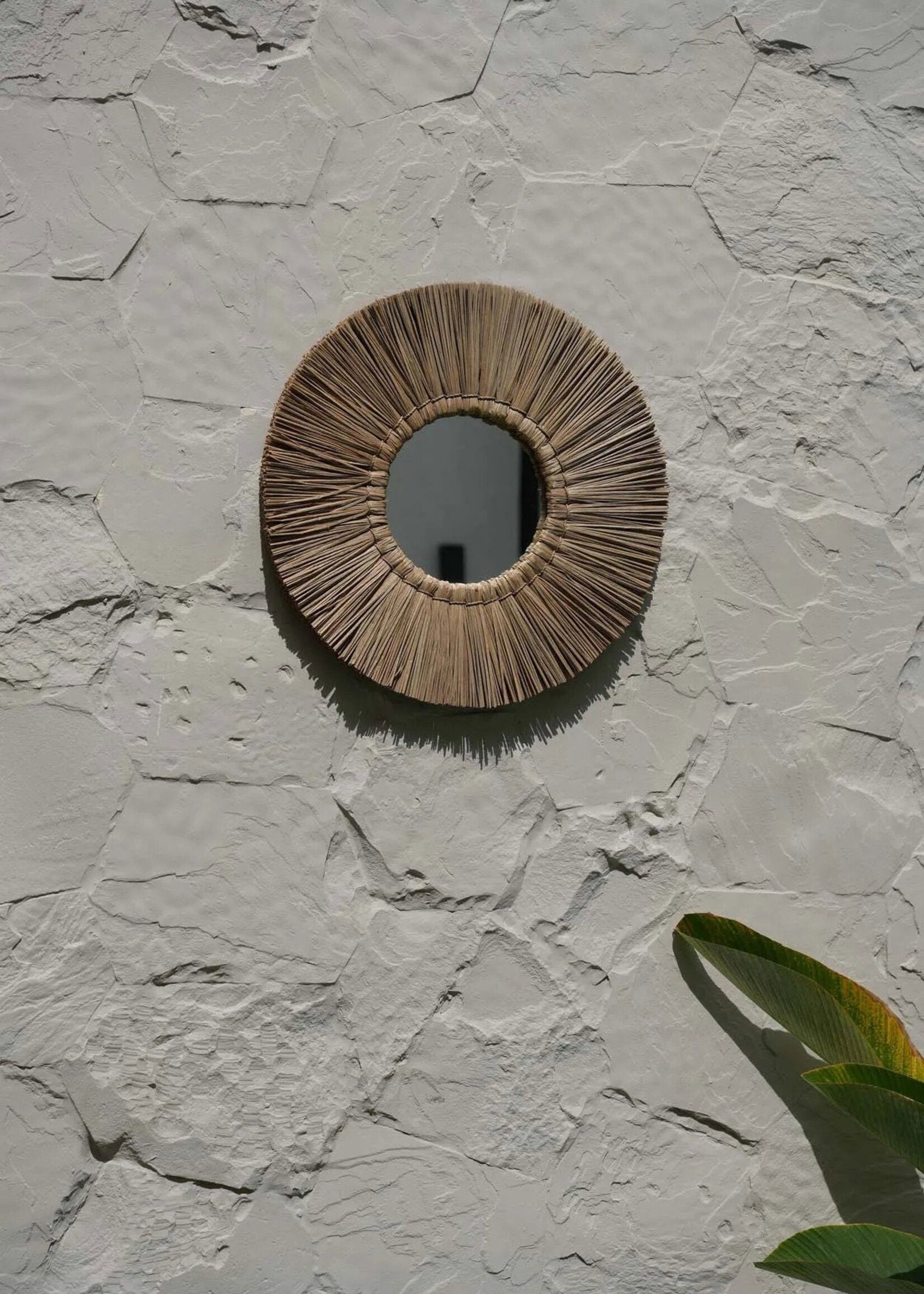 Bazar Bizar Antwerp The Alang Alang Mirror - Natural - M