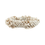 Bazar Bizar Antwerp The Beaded Napkin Ring - White