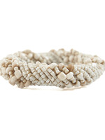 Bazar Bizar Antwerp The Beaded Napkin Ring - White