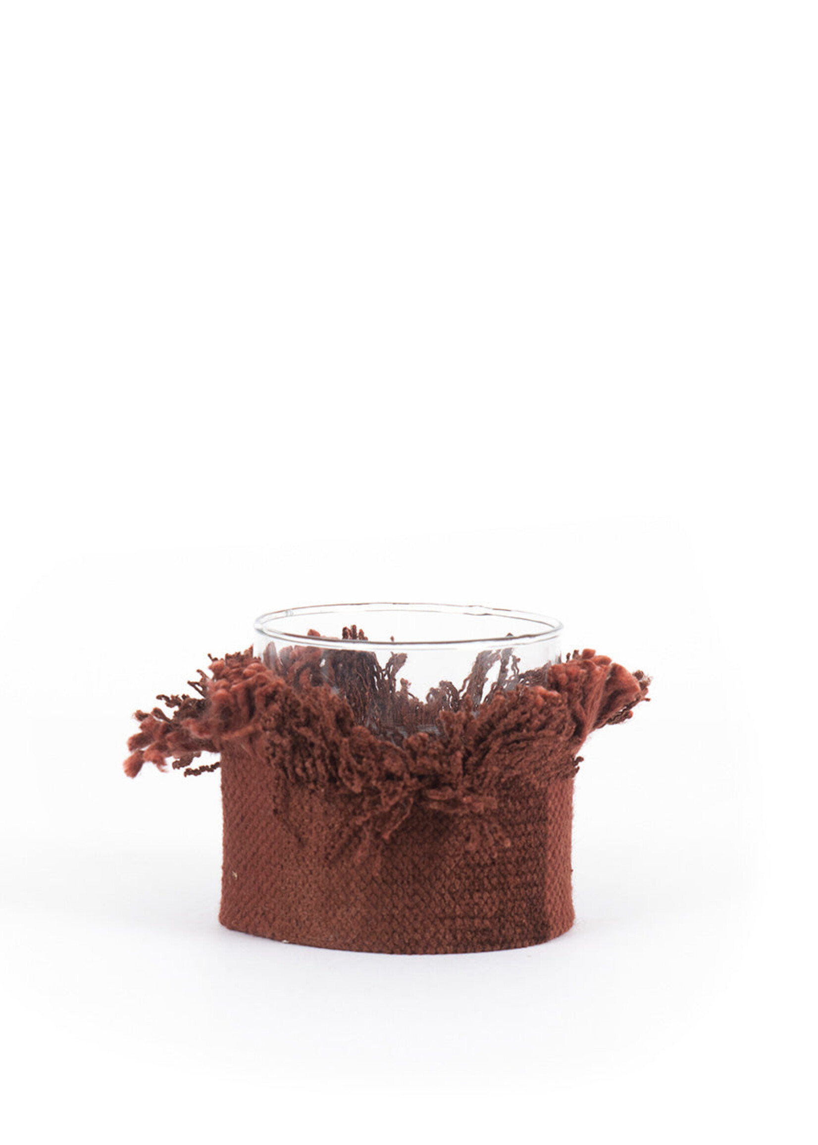 Bazar Bizar Antwerp The Oh My Gee Candle Holder - BurgundyVelvet - S