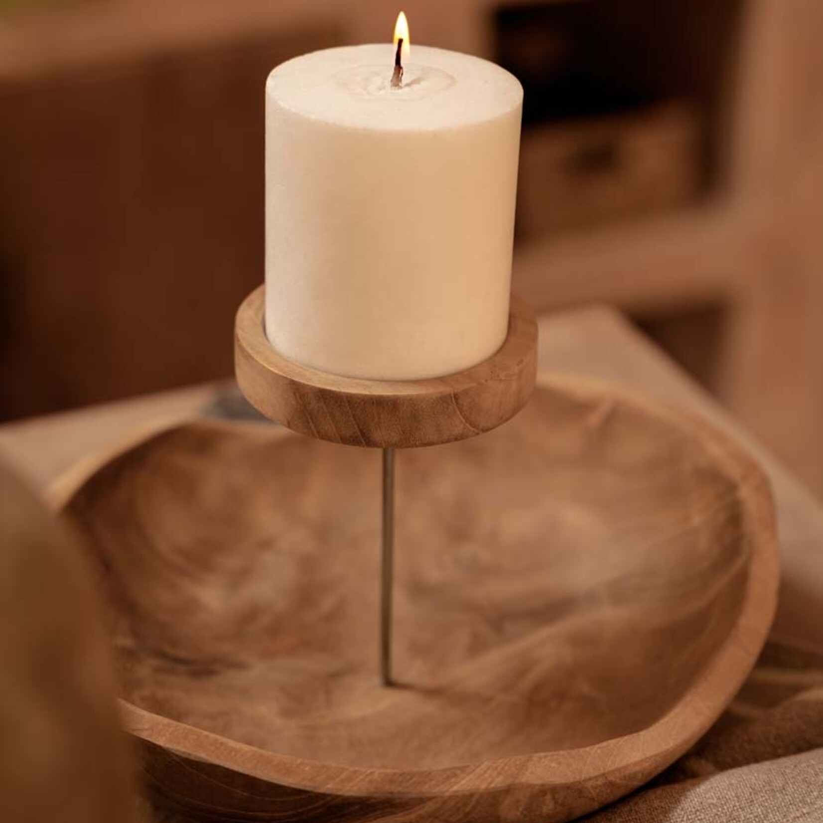 Bazar Bizar Antwerp The Candle Plate - Natural