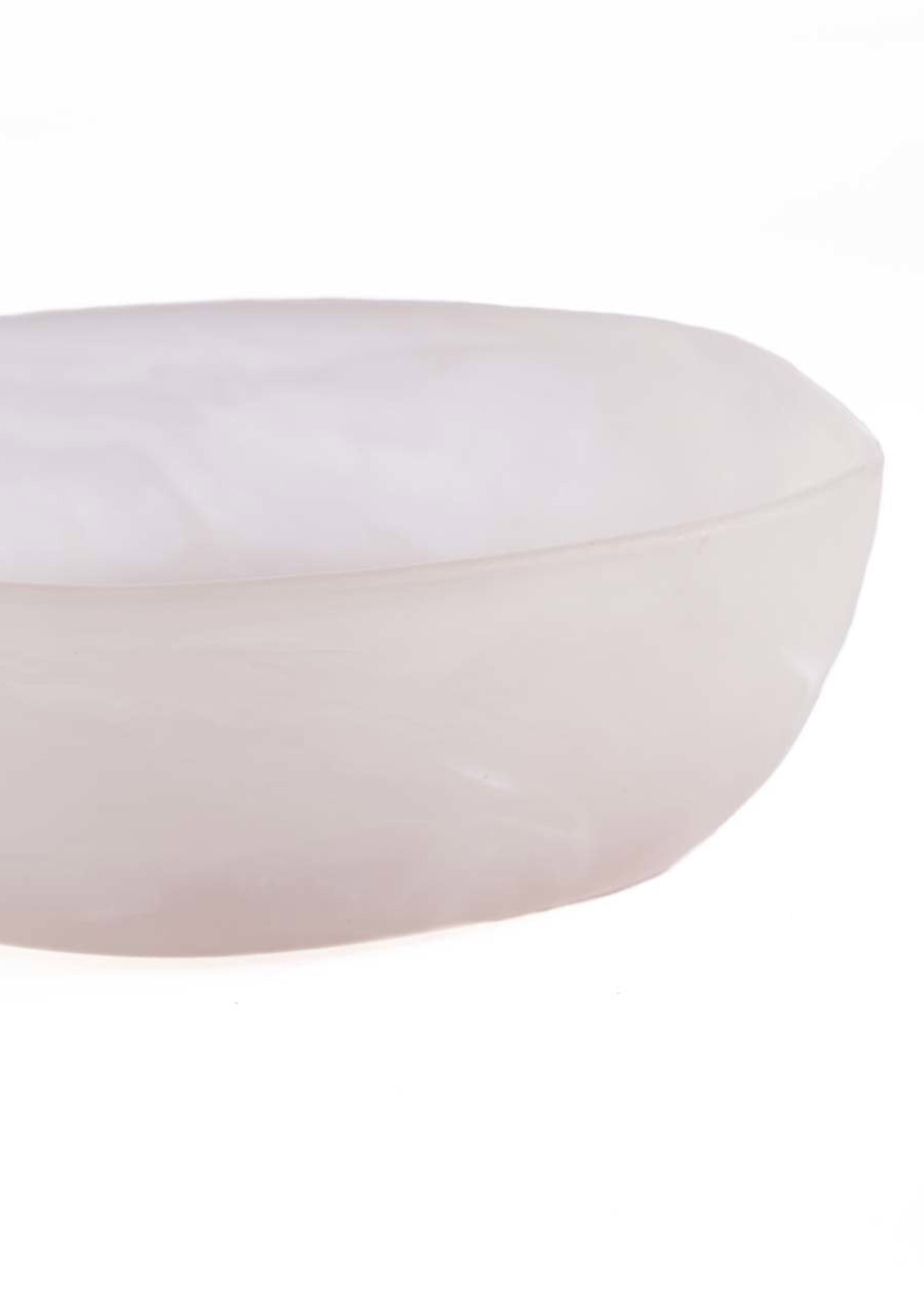 Bazar Bizar Antwerp The Resin Organic Bowl - Pink White - L