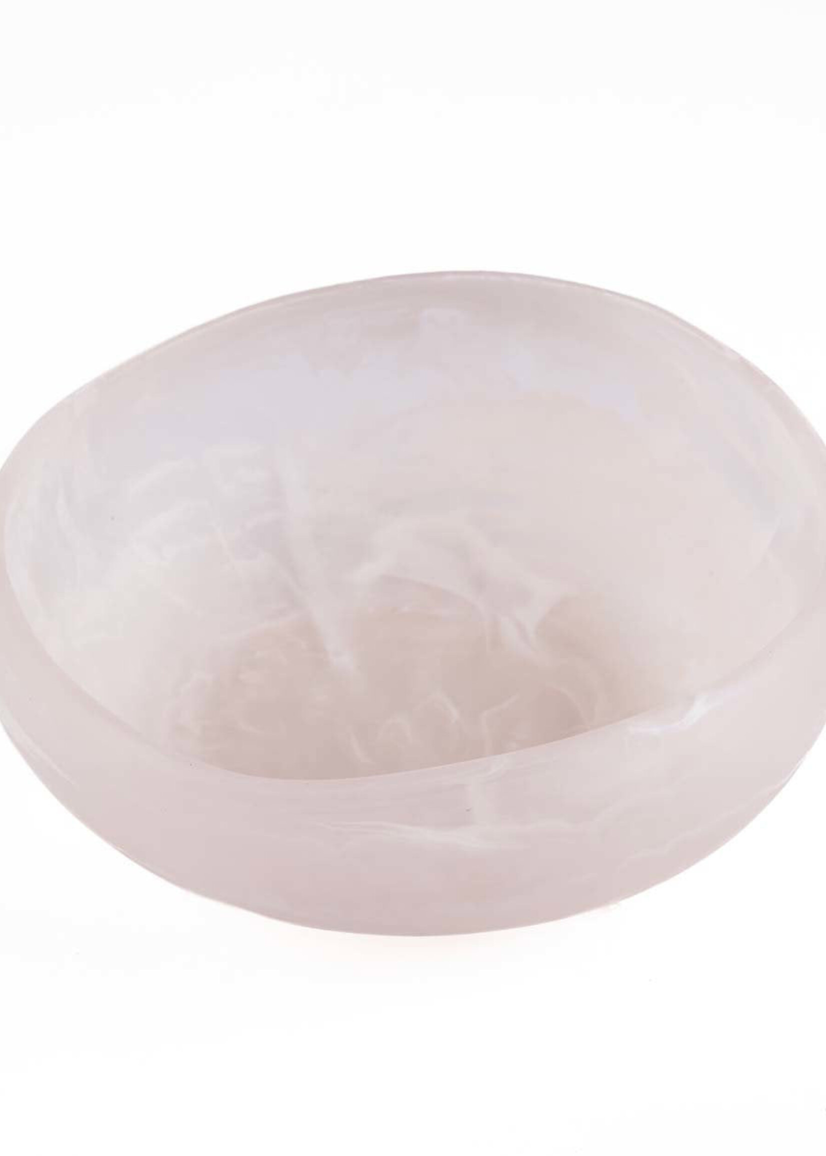 Bazar Bizar Antwerp The Resin Organic Bowl - Pink White - L
