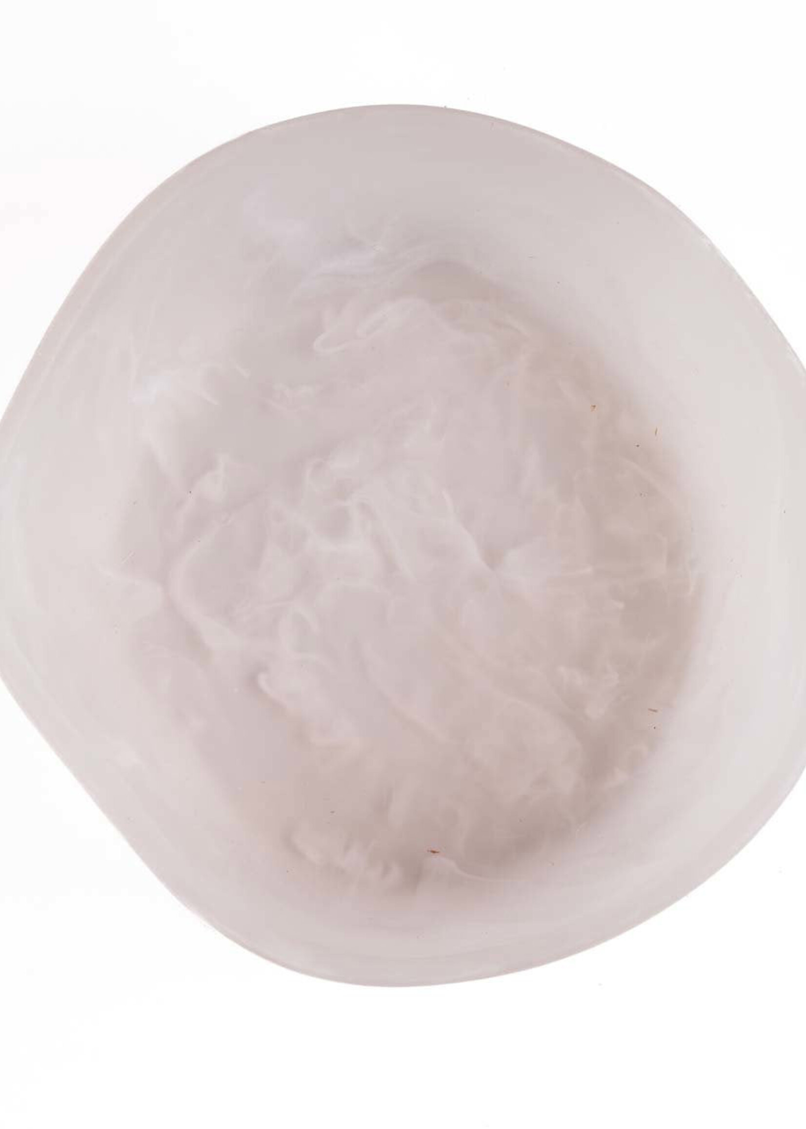Bazar Bizar Antwerp The Resin Organic Bowl - Pink White - L