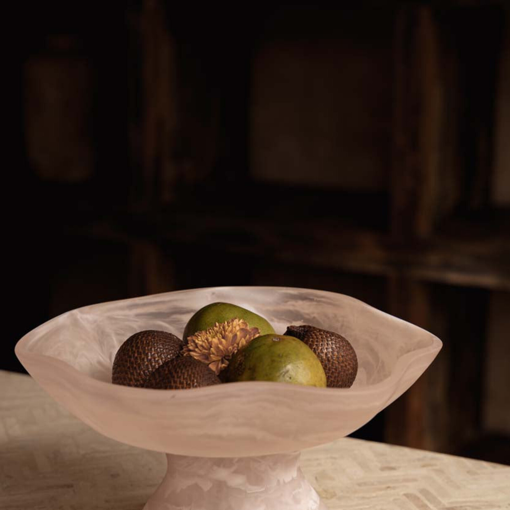 Bazar Bizar Antwerp The Resin Organic Fruit Stand - Pink White