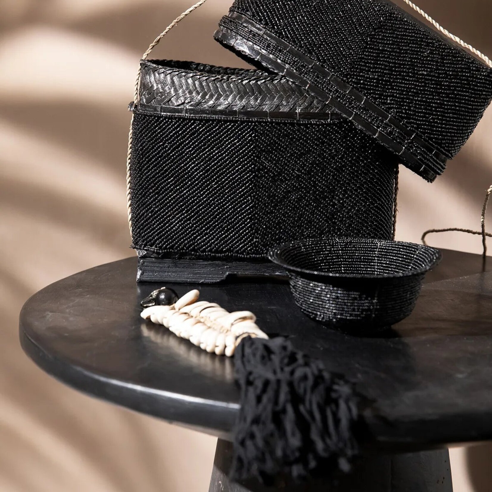 Bazar Bizar Antwerp The Beaded Treasure Box - Black