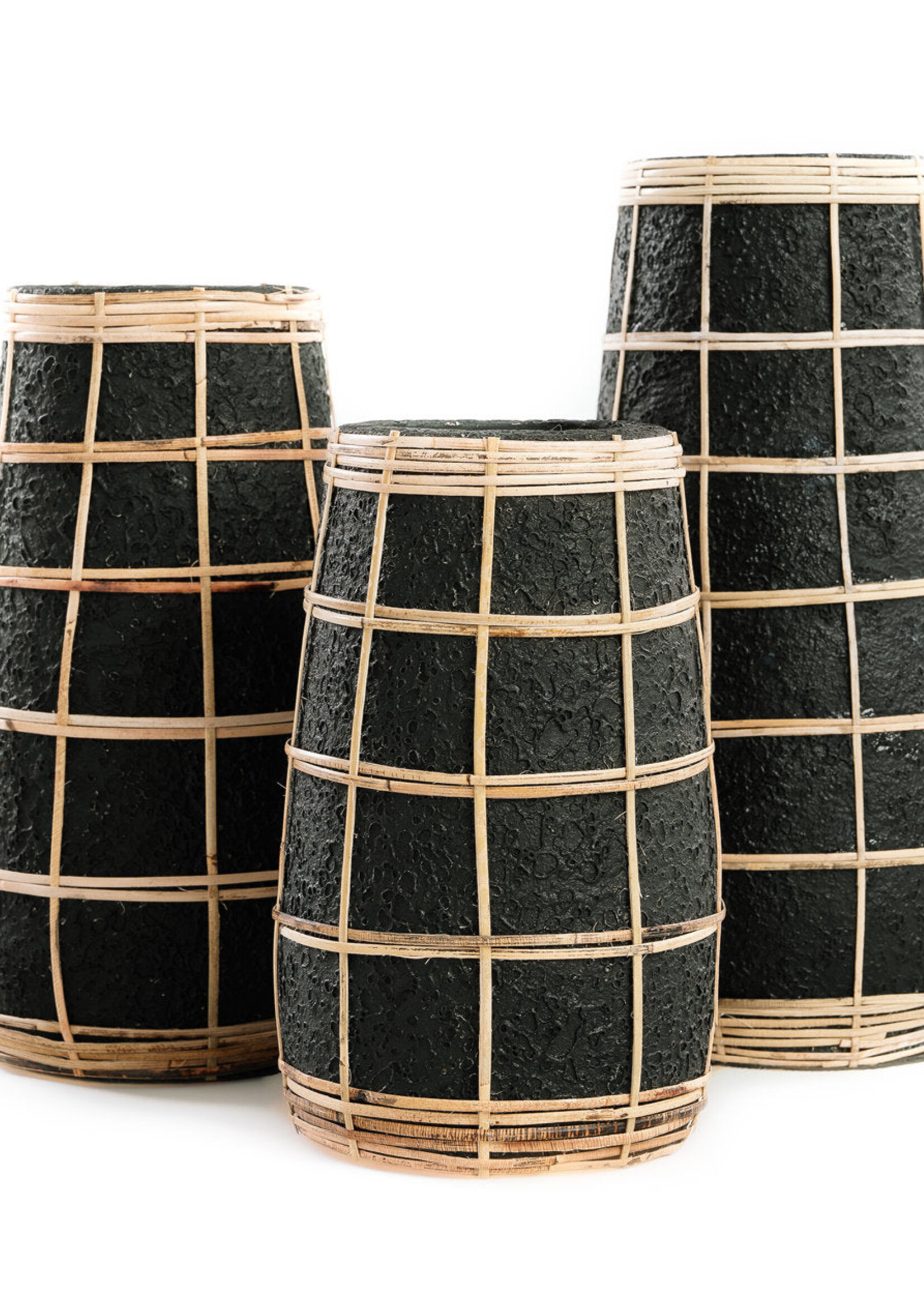 Bazar Bizar Antwerp The Cutie Vase - Black Natural - S