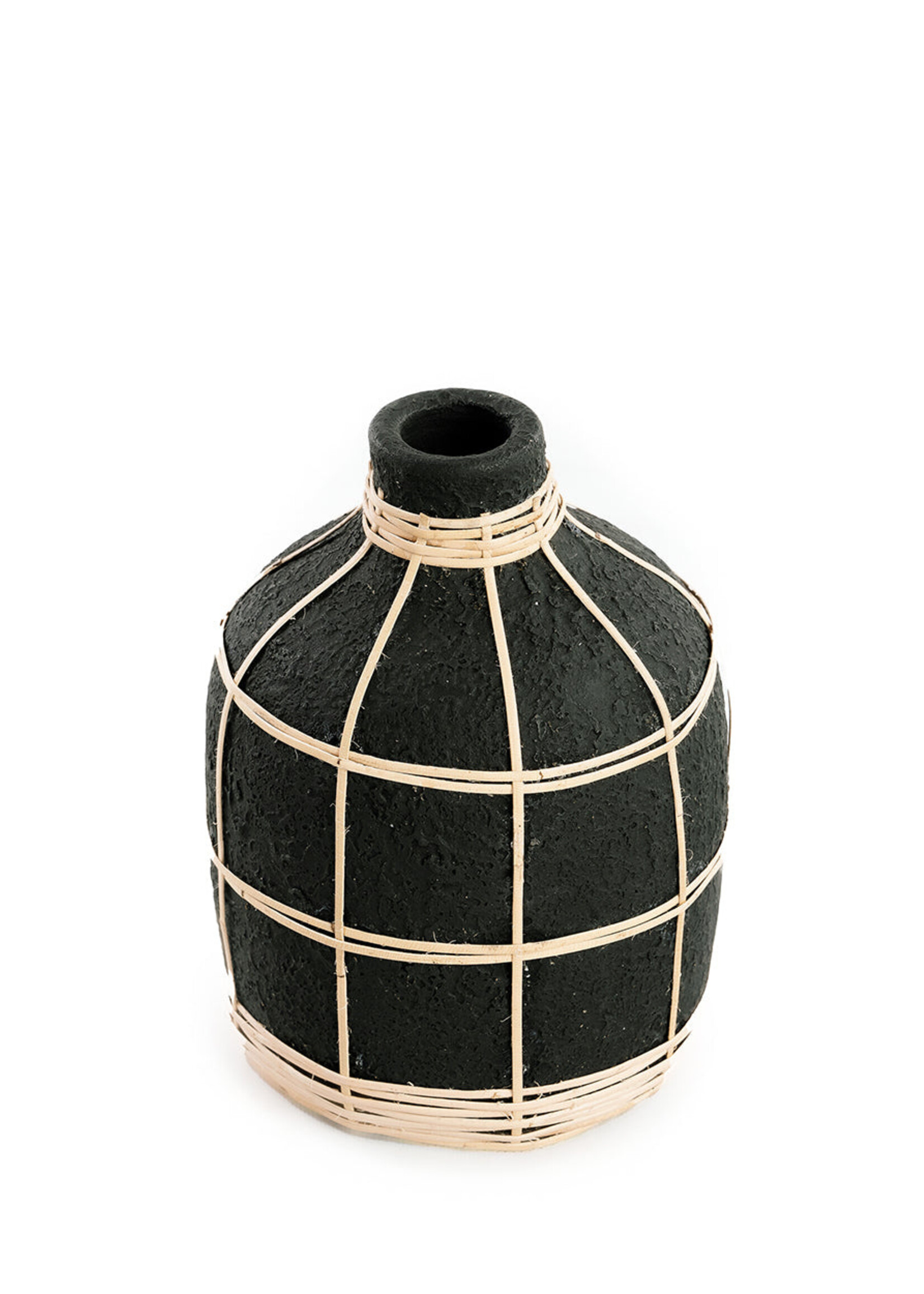 Bazar Bizar Antwerp The Whoopy Vase - Black Natural - S