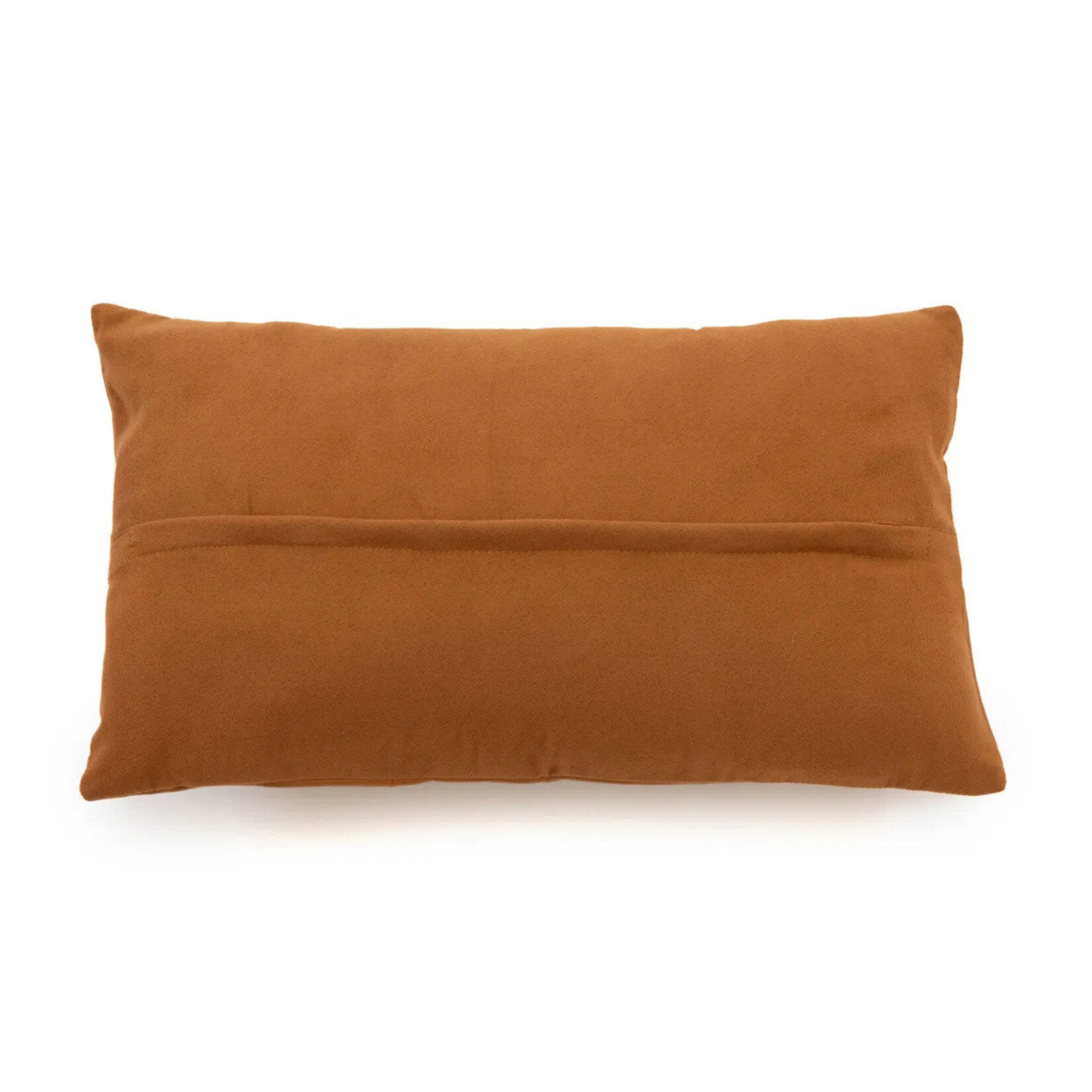 Bazar Bizar Antwerp The Six Panel Leather Cushion Cover - Camel - 30x50