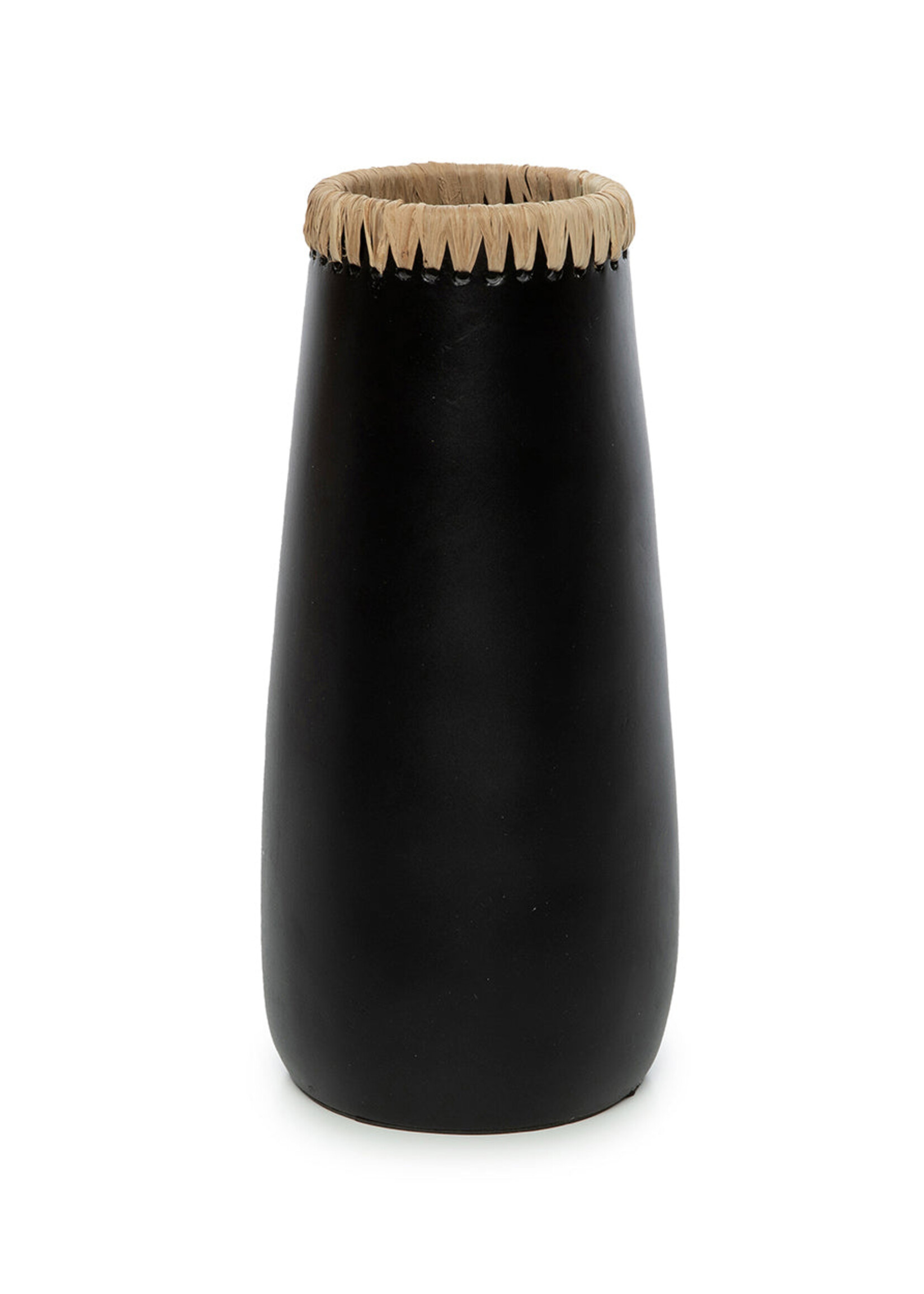 Bazar Bizar Antwerp The Sneaky Vase - Black Natural - L