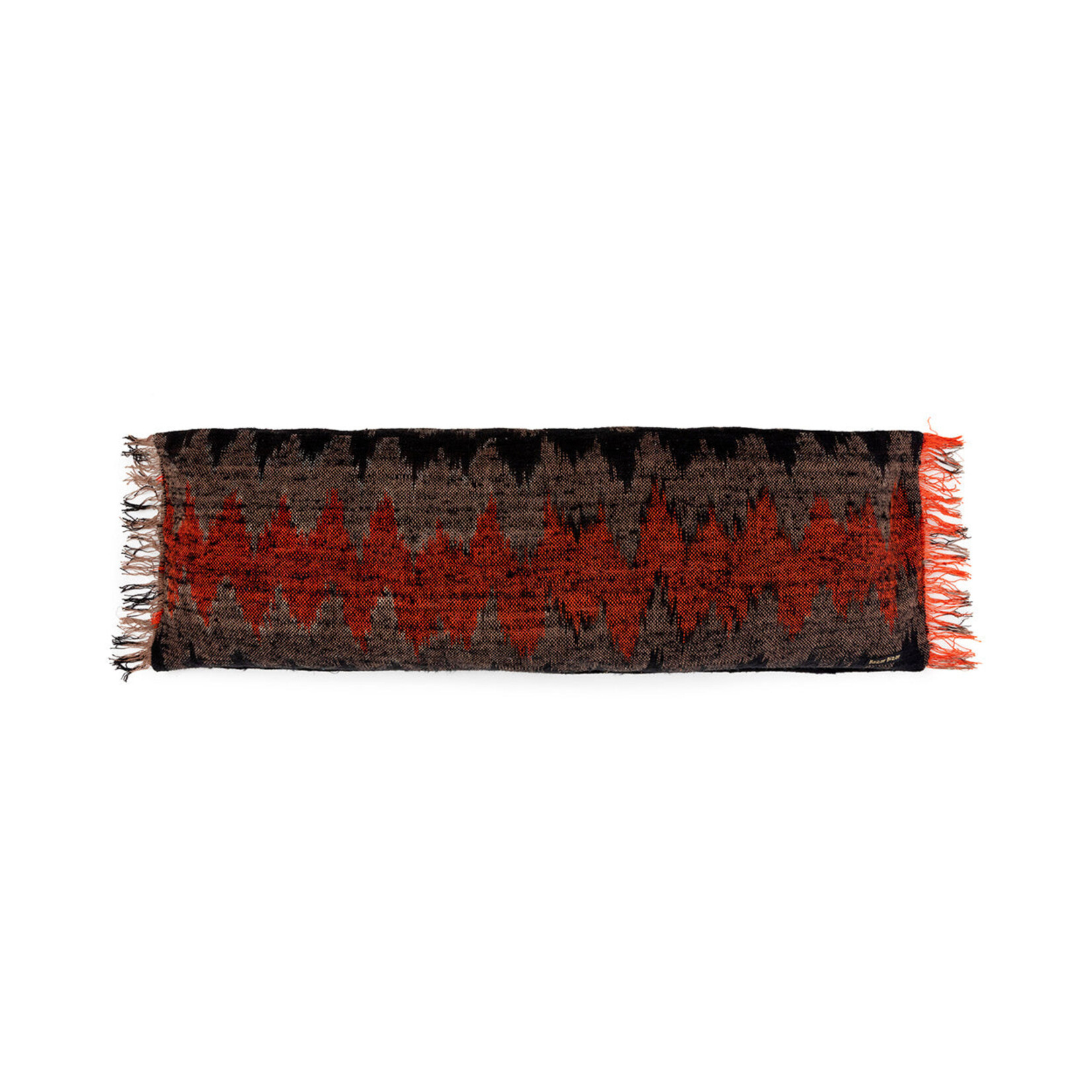 Bazar Bizar Antwerp The Oh My Gee Cushion Cover - Black Orange - 35x100