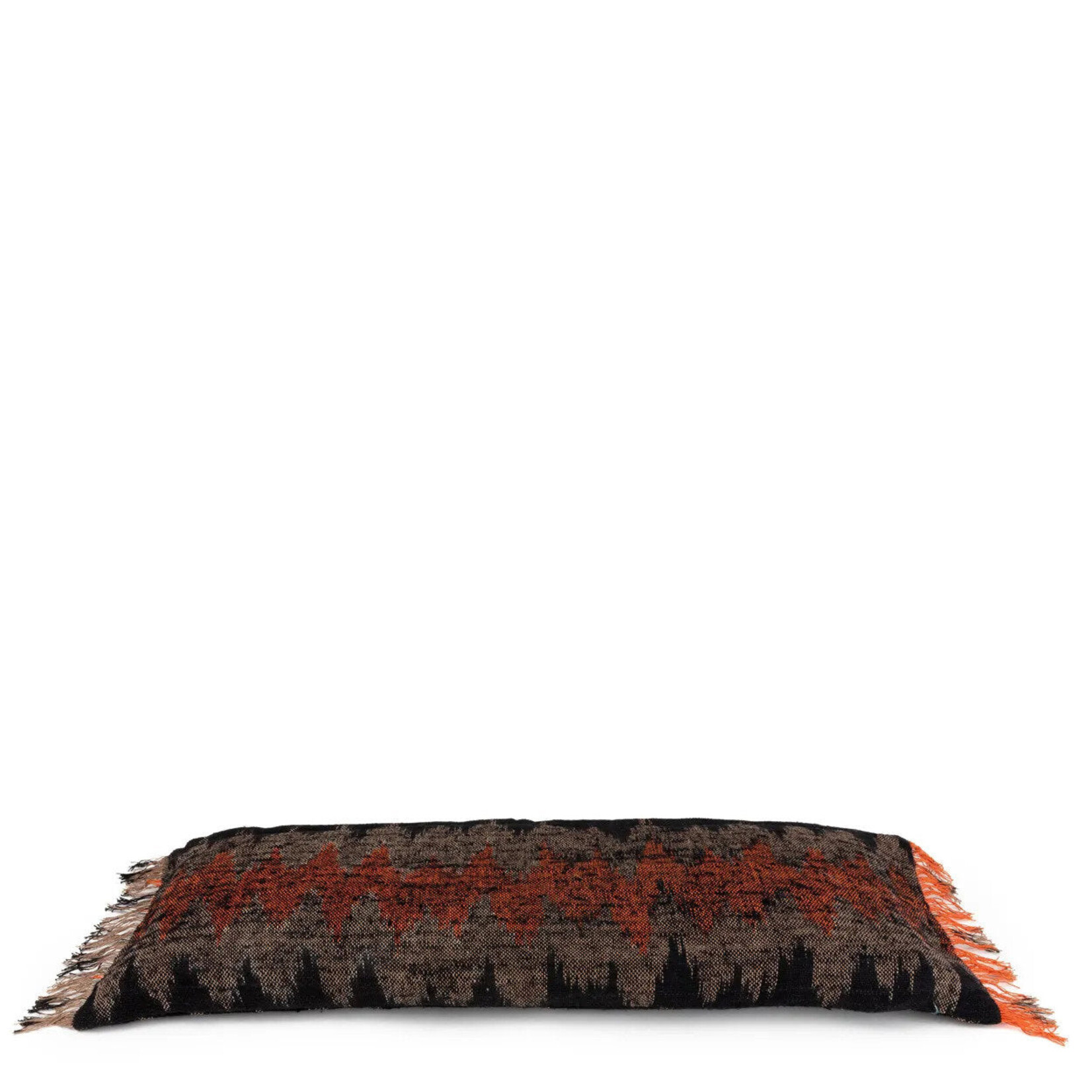 Bazar Bizar Antwerp The Oh My Gee Cushion Cover - Black Orange - 35x100